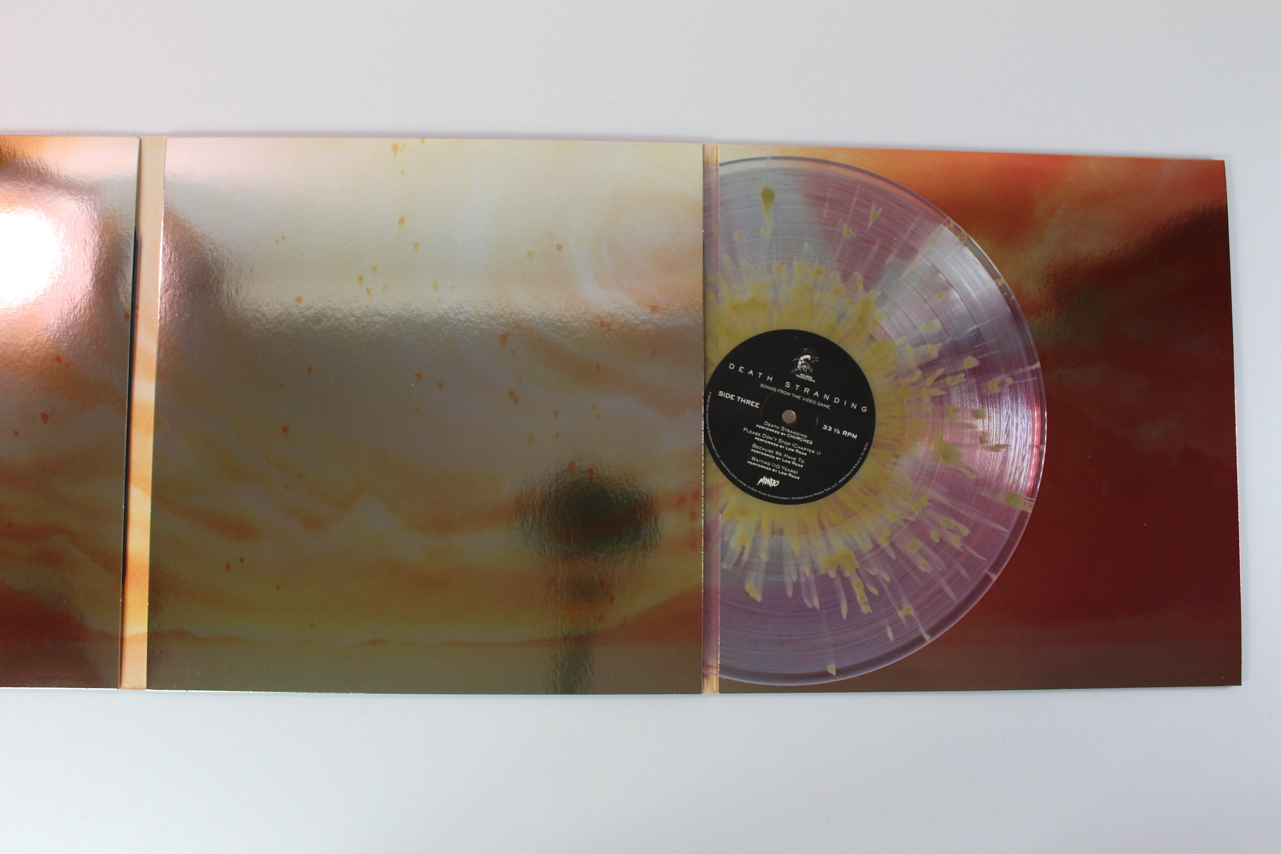 Various - Death Stranding - Songs From The Video Game on Mondo Clear With Silver Brown Pink Splatter Reissue