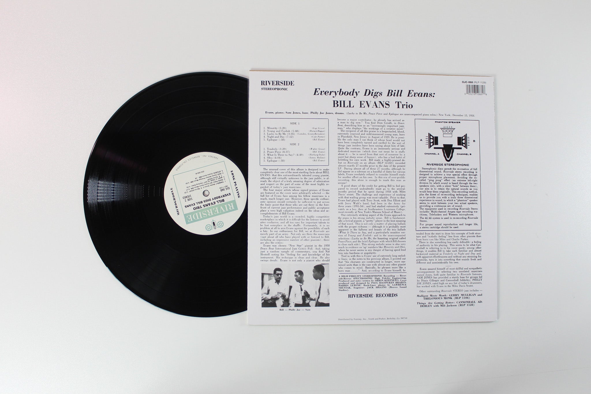 The Bill Evans Trio - Everybody Digs Bill Evans Reissue on OJC/Riverside Records