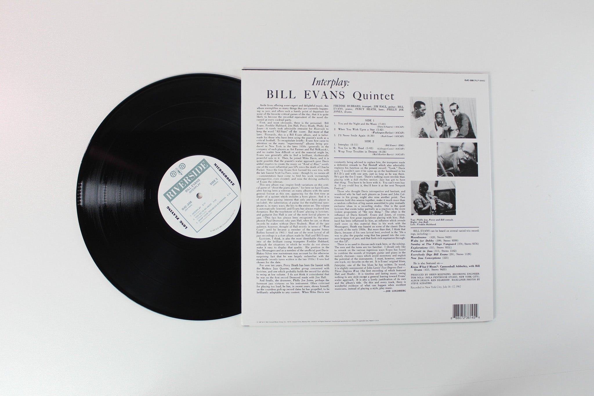 Bill Evans - Interplay Reissue on OJC/Riverside Records