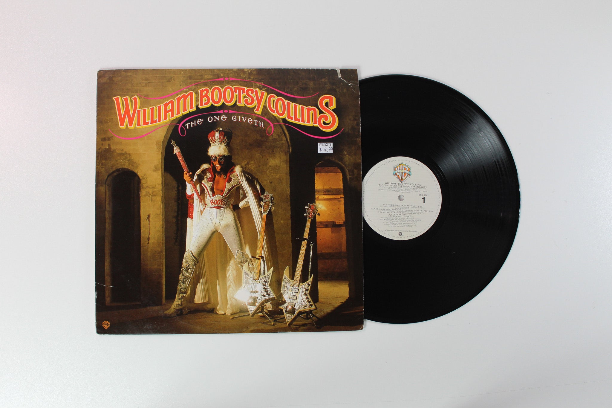 Bootsy Collins - The One Giveth, The Count Taketh Away on Warner Bros. Records