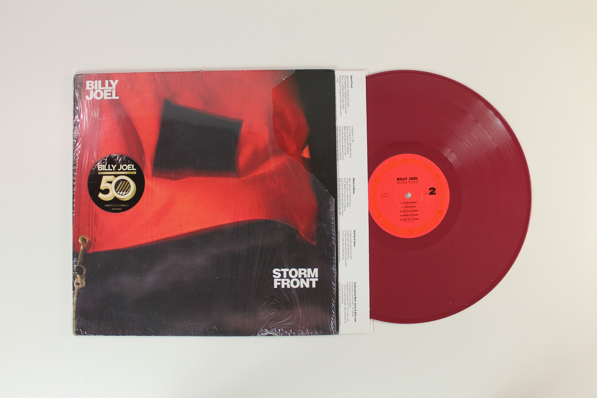 Billy Joel - Storm Front on Columbia Red Vinyl Reissue