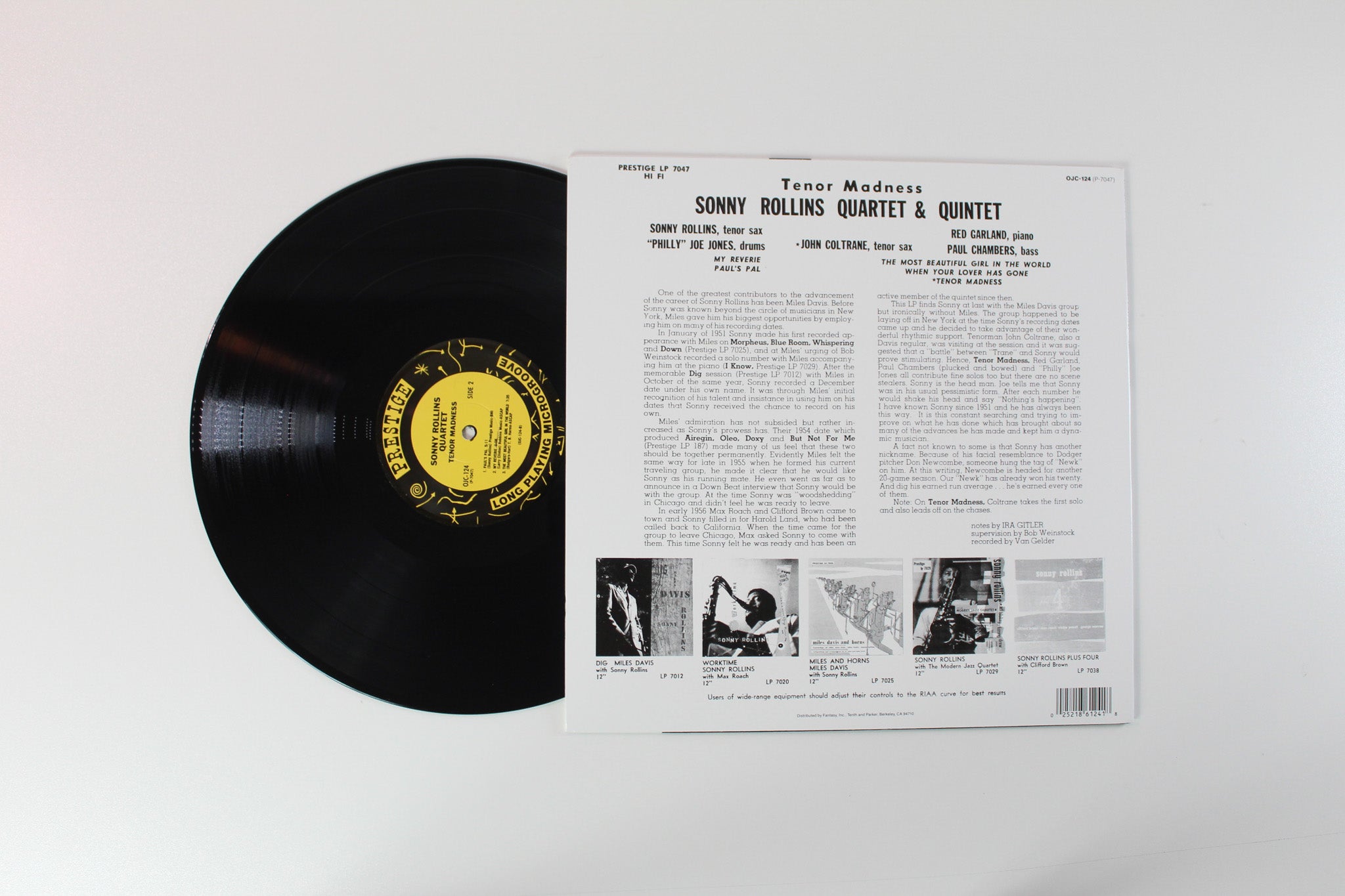 Sonny Rollins Quartet - Tenor Madness Reissue on Original Jazz Classics/Prestige