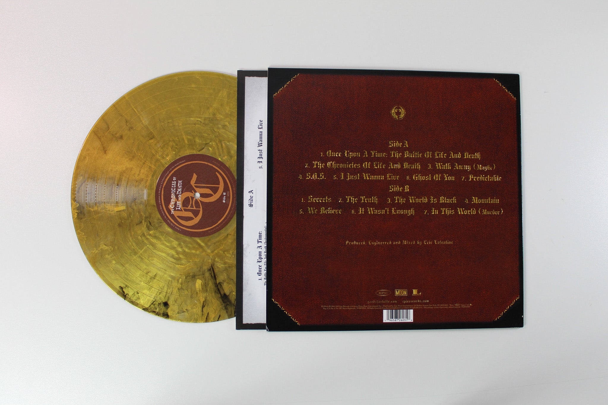 Good Charlotte - The Chronicles Of Life And Death Ltd/ Metallic Gold Vinyl Reissue on Epic
