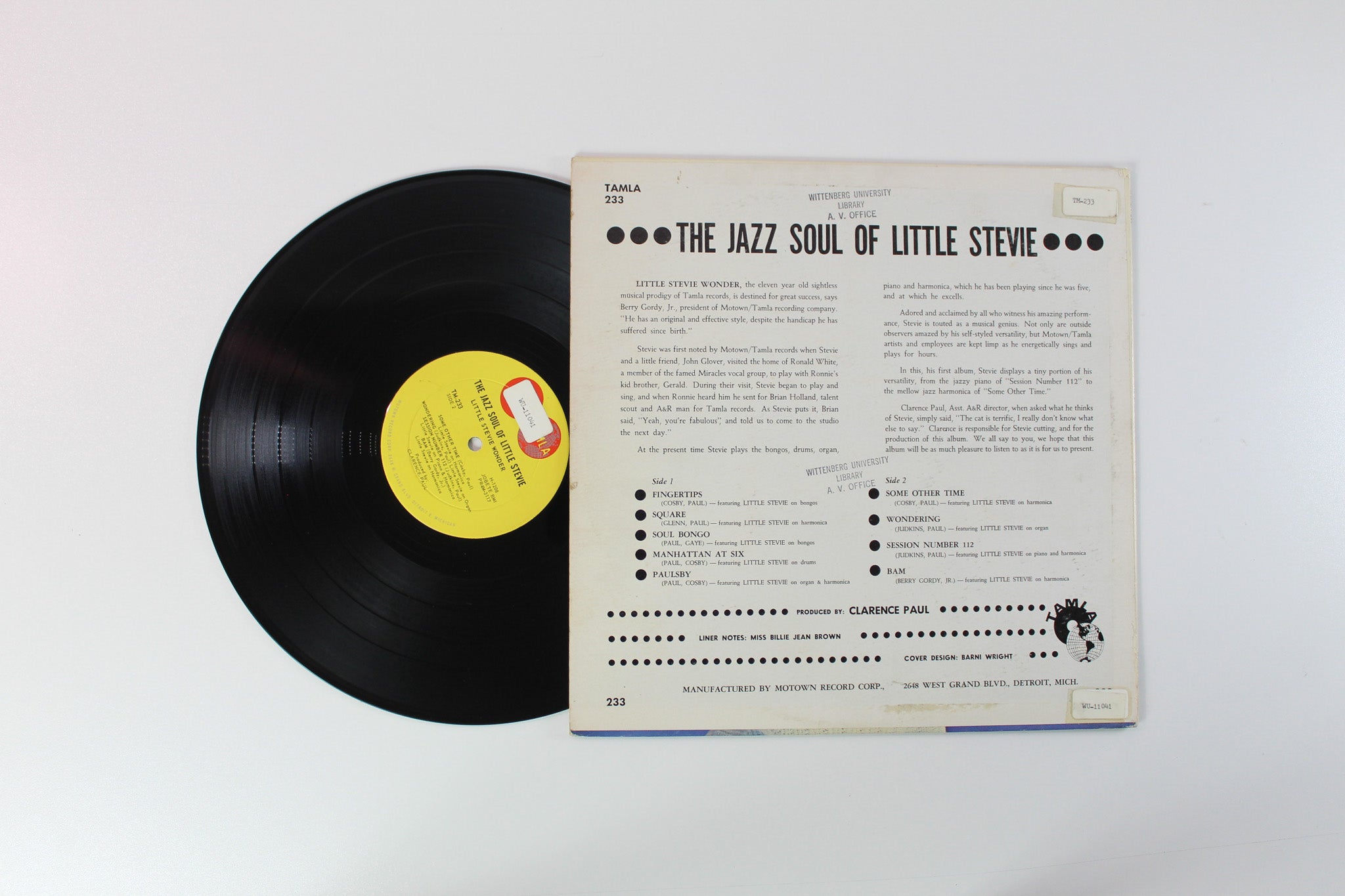 Stevie Wonder - The Jazz Soul Of Little Stevie on Tamla