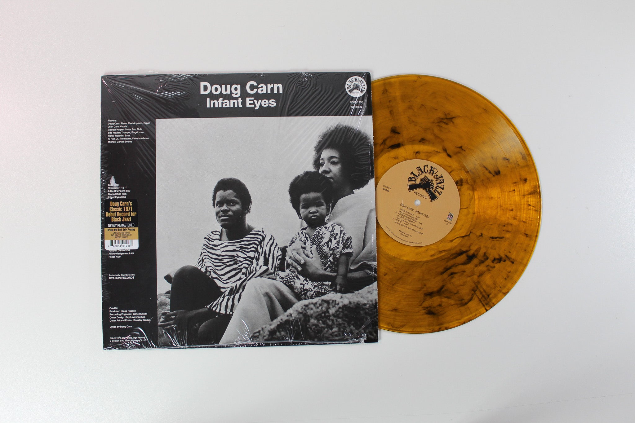 Doug Carn - Infant Eyes Ltd. Orange w/ Black Swirl Vinyl Reissue on Black Jazz Records