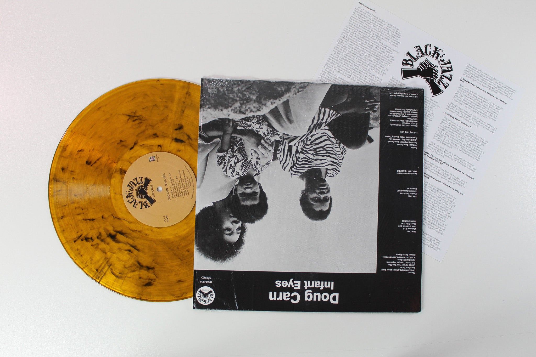 Doug Carn - Infant Eyes Ltd. Orange w/ Black Swirl Vinyl Reissue on Black Jazz Records