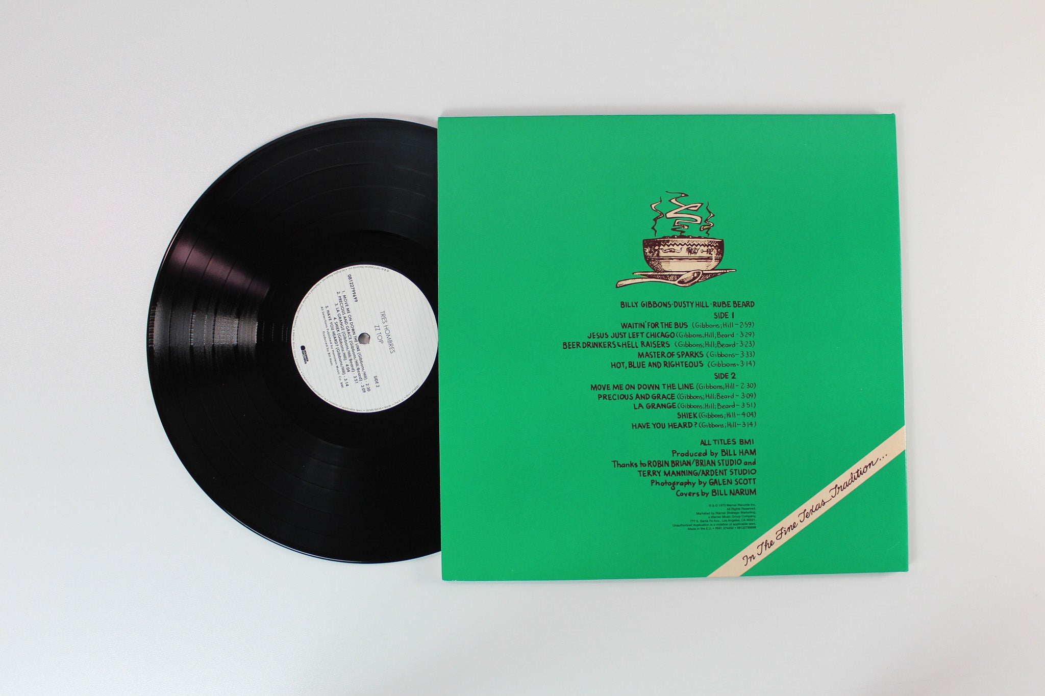 ZZ Top - Tres Hombres on Warner Records 180 Gram Reissue