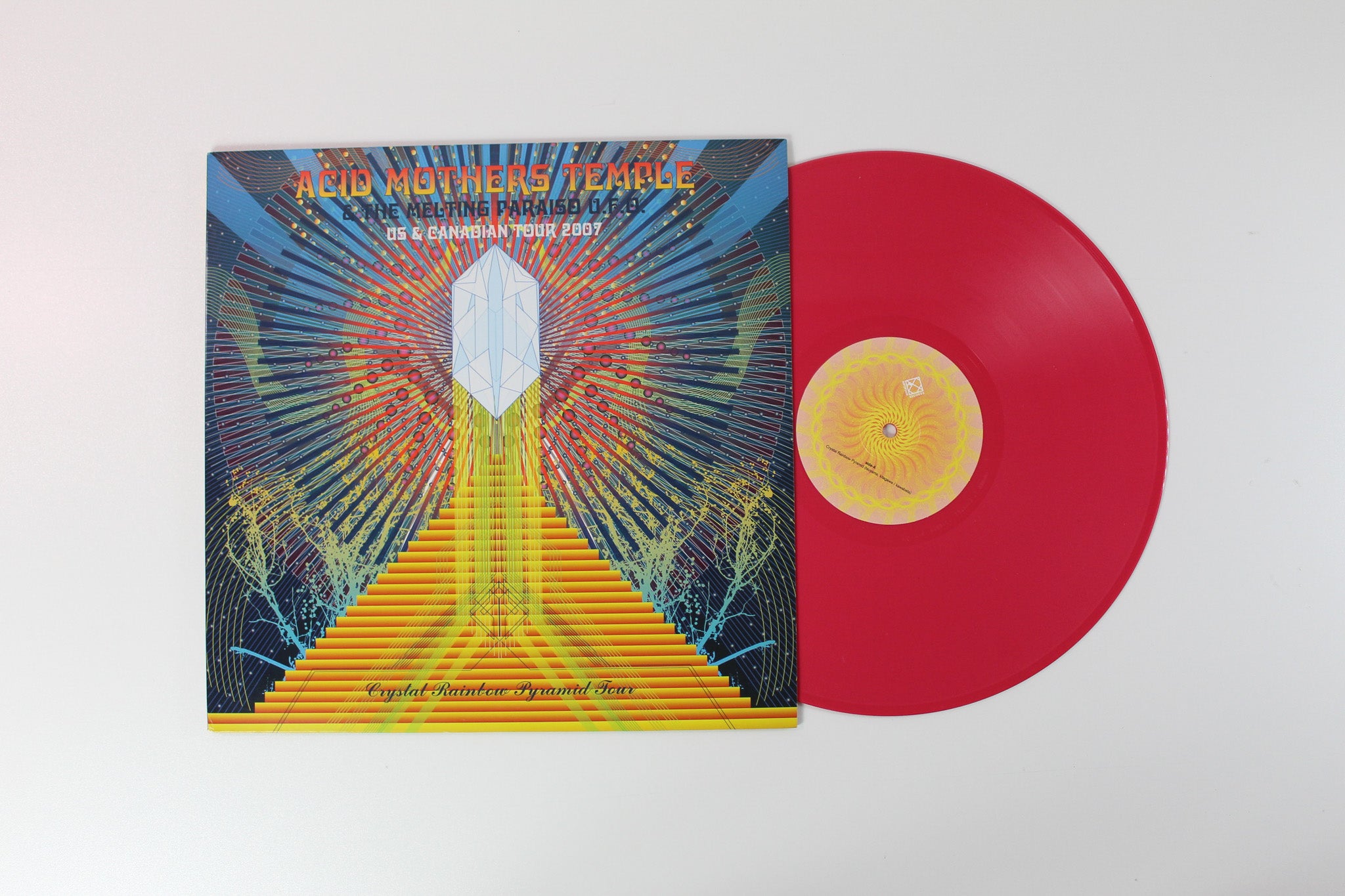 Acid Mothers Temple & The Melting Paraiso UFO - Crystal Rainbow Pyramid Tour Ltd. Red Vinyl on Important Records