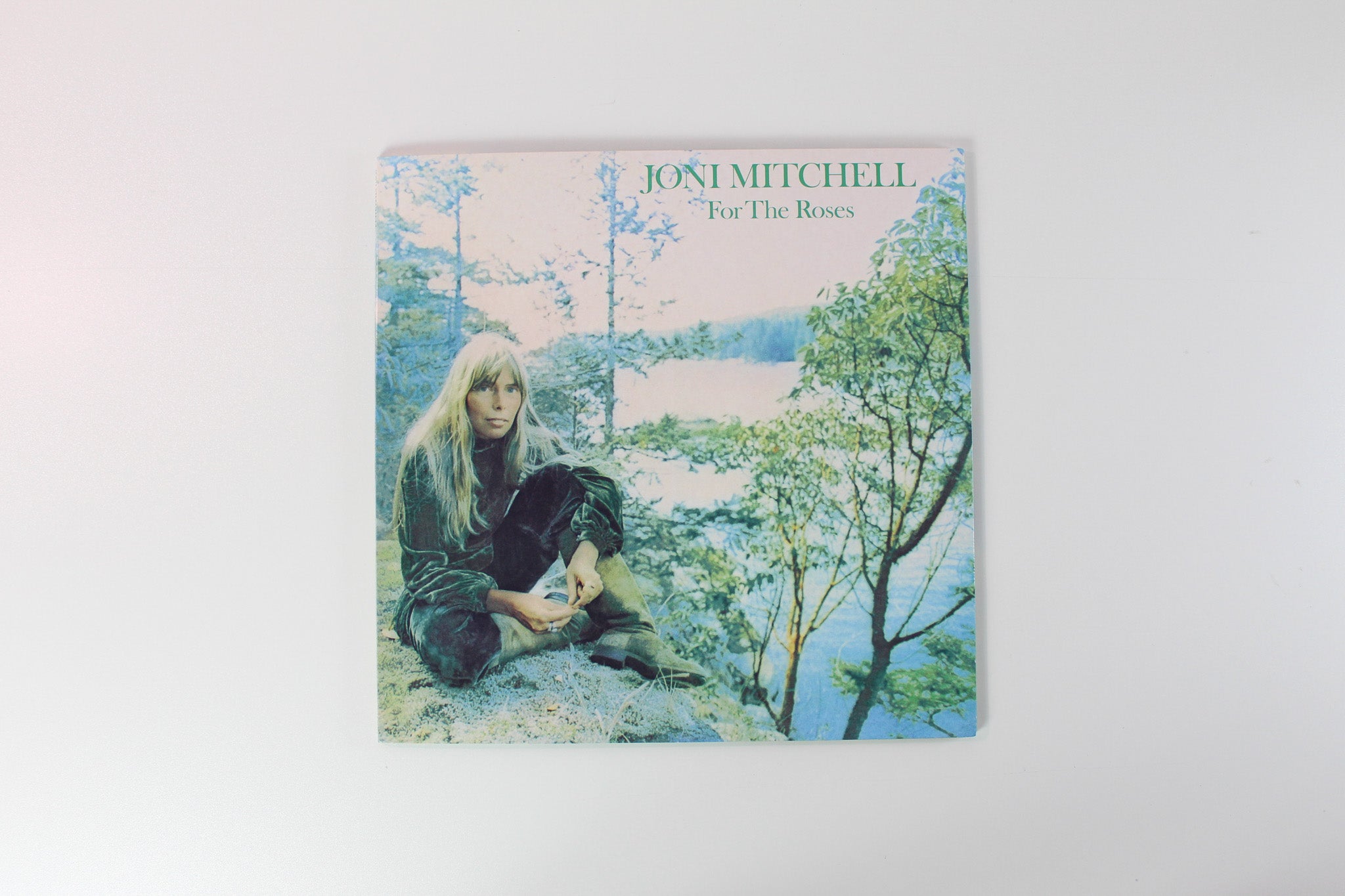Joni Mitchell - For The Roses Ltd. Transparent Aqua Vinyl Reissue on Asylum Records