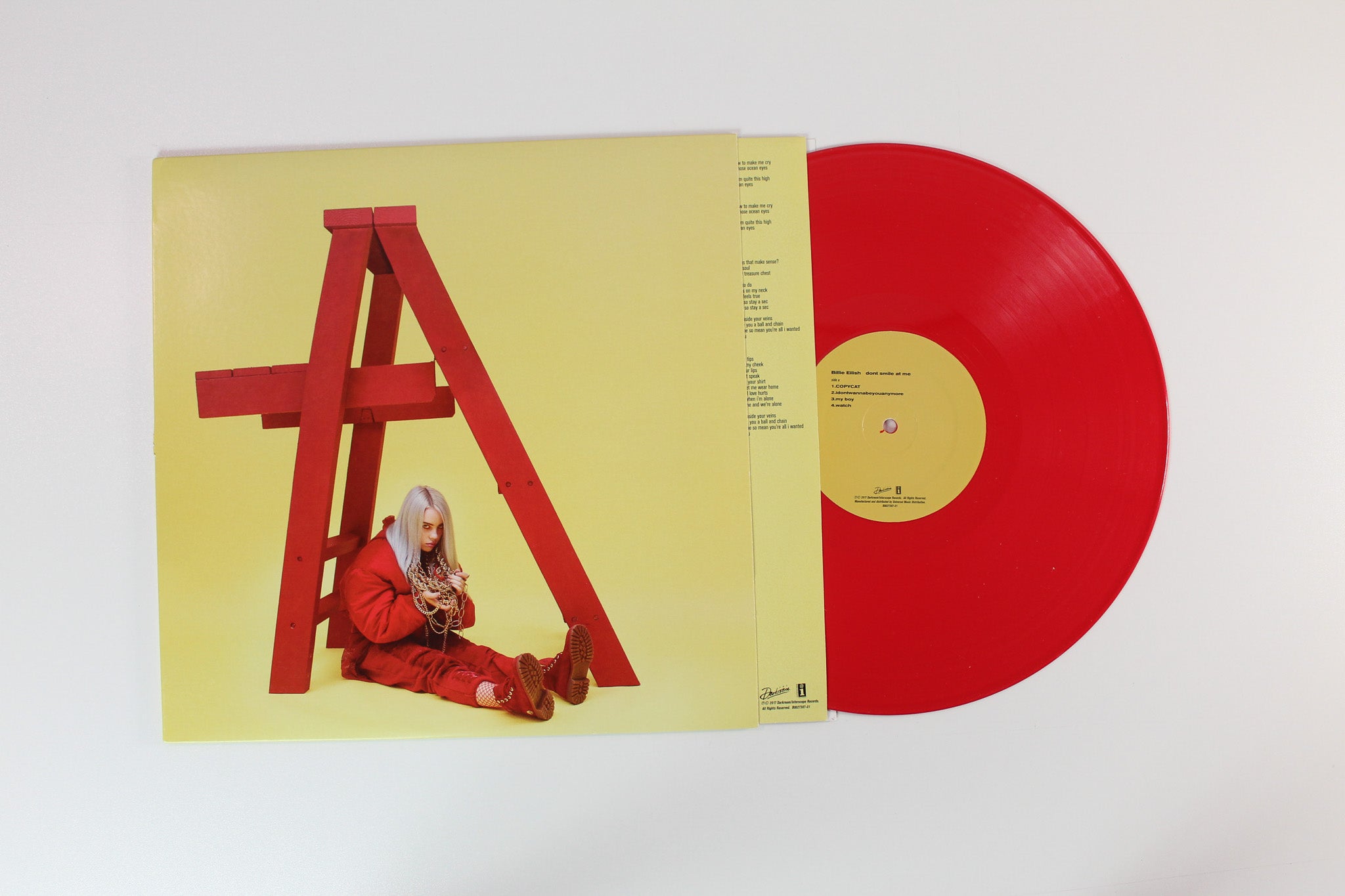 Billie Eilish - Dont Smile At Me on Interscope Darkroom Red Vinyl