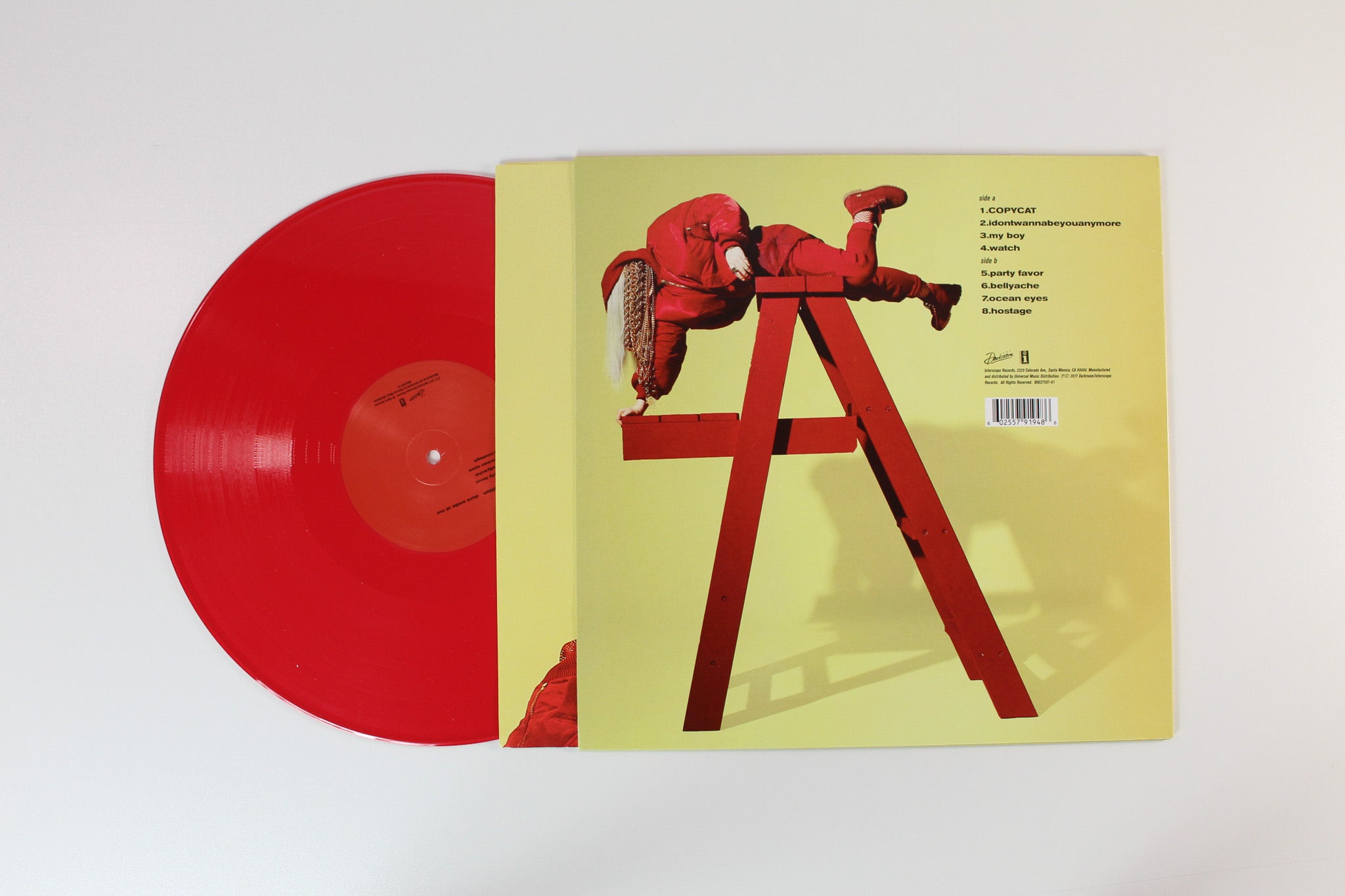Billie Eilish - Dont Smile At Me on Interscope Darkroom Red Vinyl