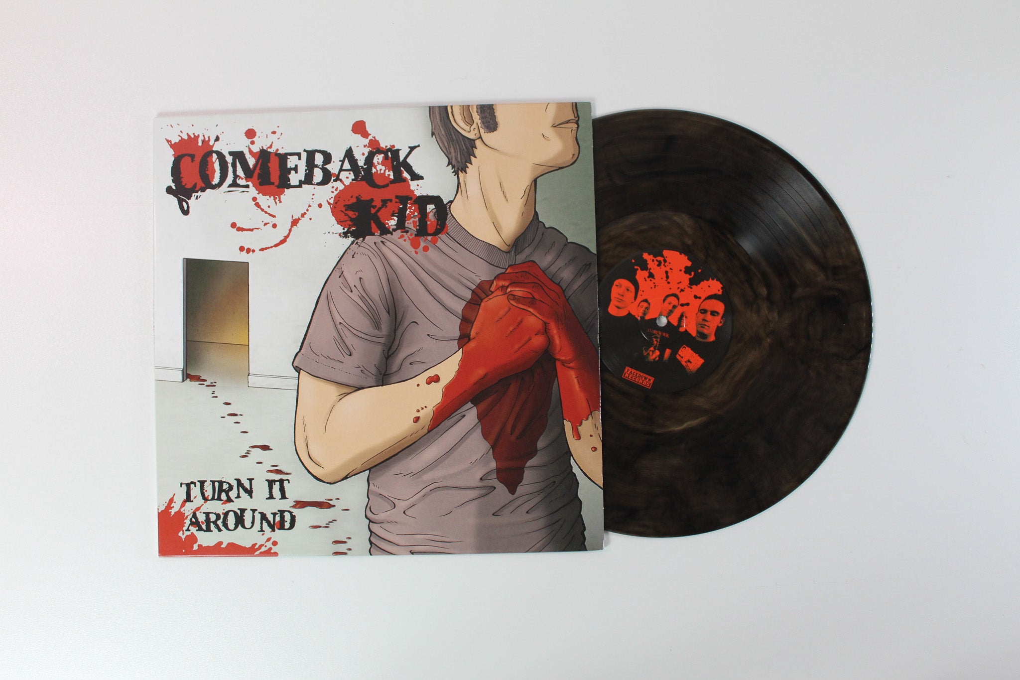Comeback Kid - Turn It Around Clear/Black Smoke Vinyl on Facedown Records