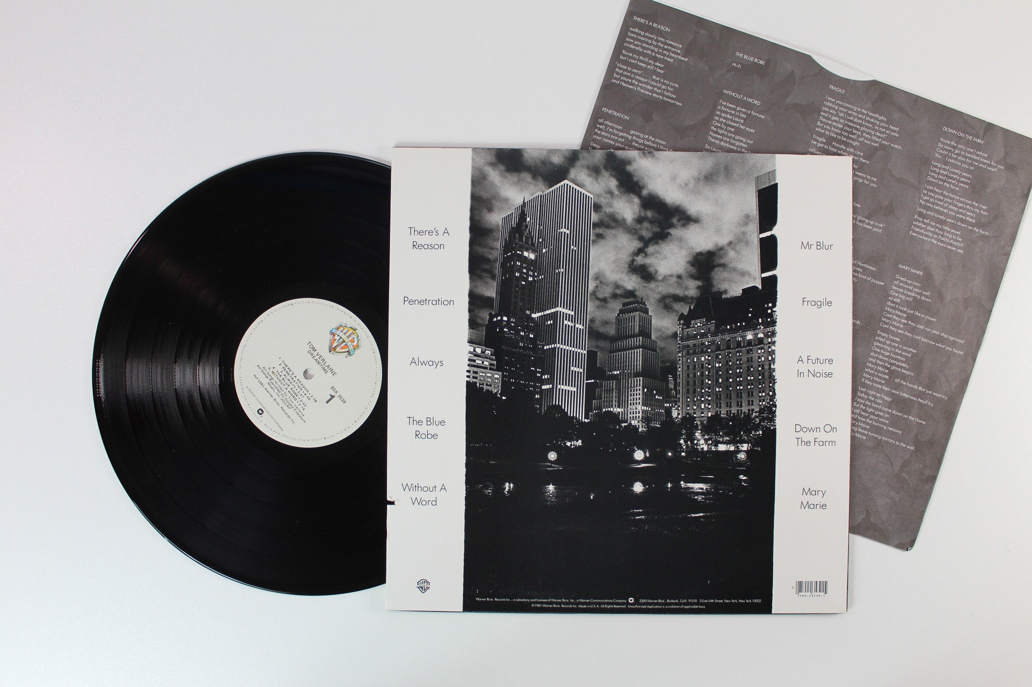 Tom Verlaine - Dreamtime on Warner Bros