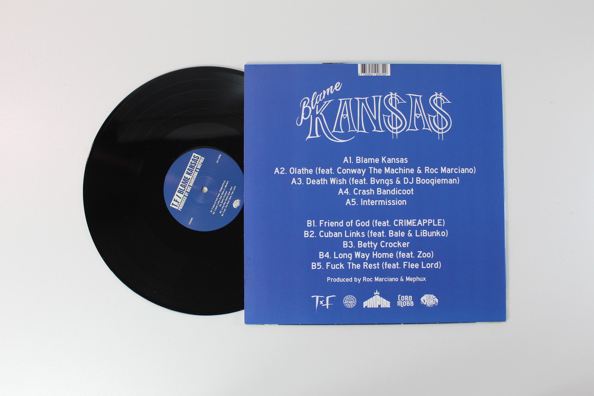 TF - Blame Kansas Ltd. Numbered on Tuff KOng Records