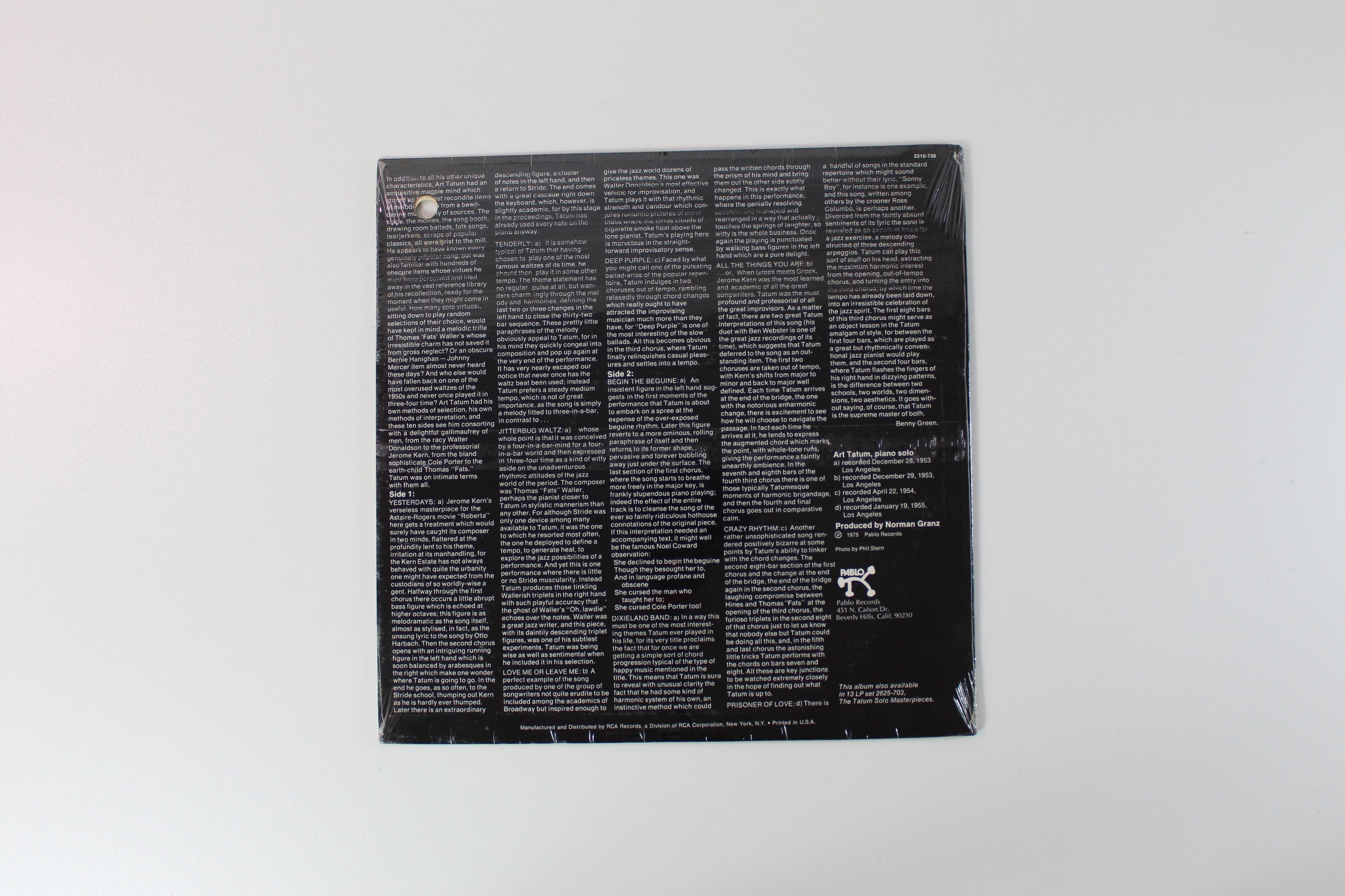 Art Tatum - The Tatum Solo Masterpieces Vol. 3 on Pablo Sealed