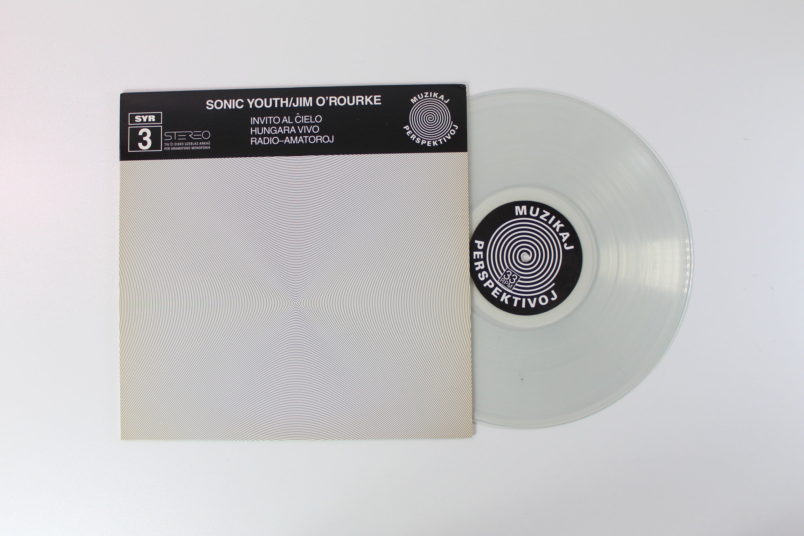 Sonic Youth - Invito Al Ĉielo on Sonic Youth Records Clear Vinyl