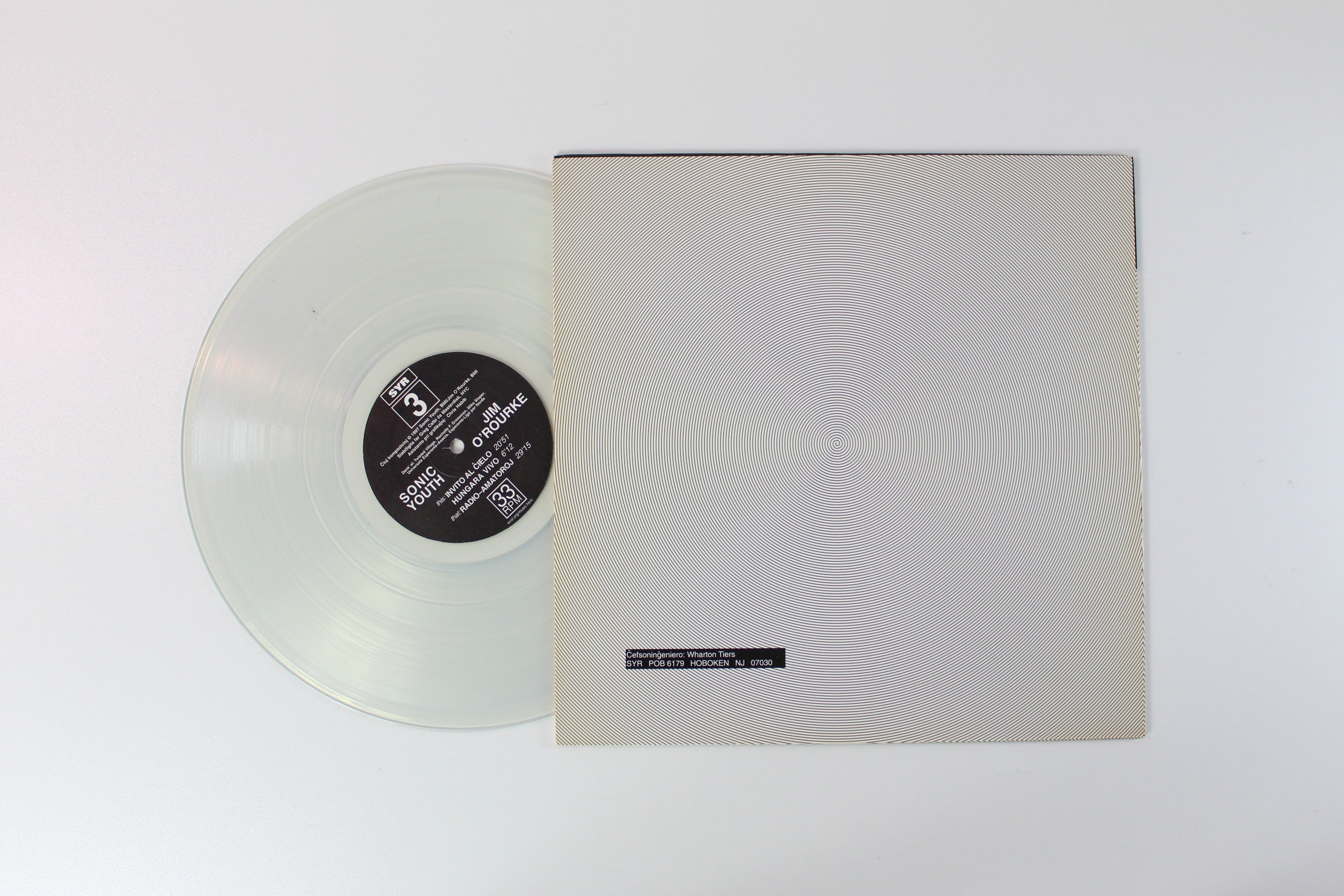 Sonic Youth - Invito Al Ĉielo on Sonic Youth Records Clear Vinyl