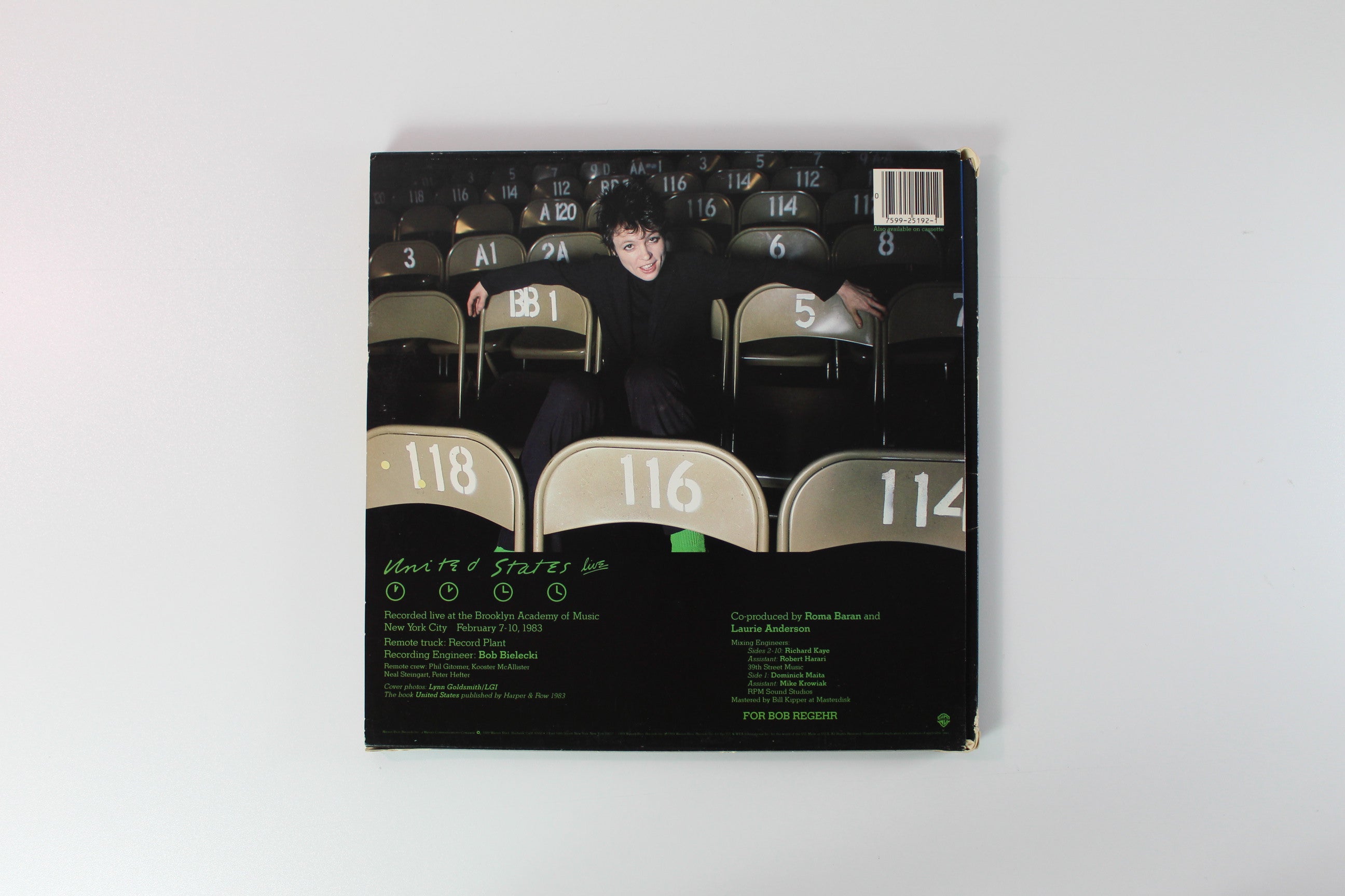 Laurie Anderson - United States Live on Warner Bros. Records - 5-lp Box Set