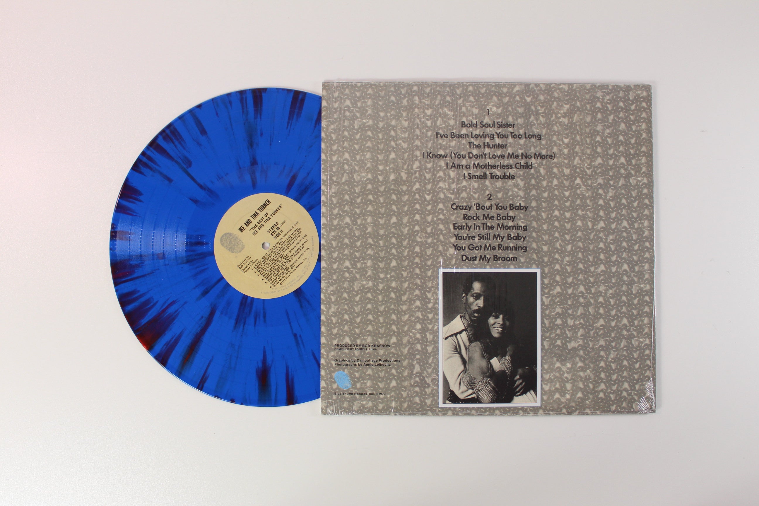 Ike & Tina Turner - The Best Of Ike And Tina Turner on Blue Thumb Records - Splatter Vinyl