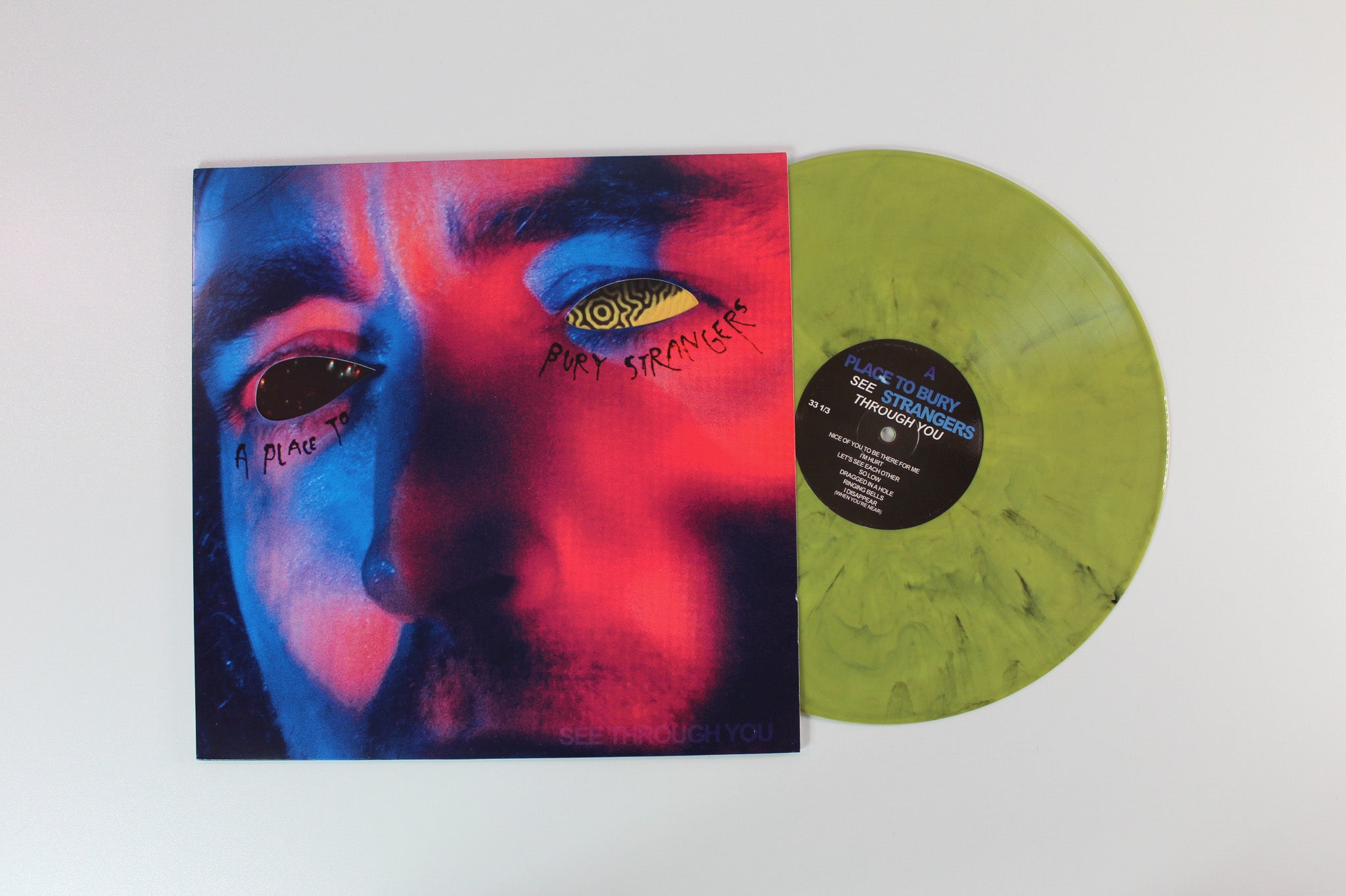 A Place To Bury Strangers - See Through You on DedStrange Ltd Yellow & Black Marble