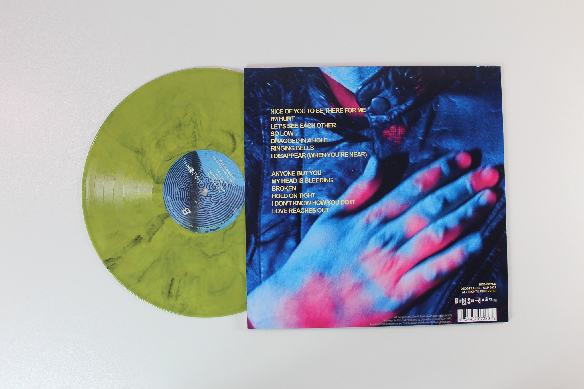 A Place To Bury Strangers - See Through You on DedStrange Ltd Yellow & Black Marble