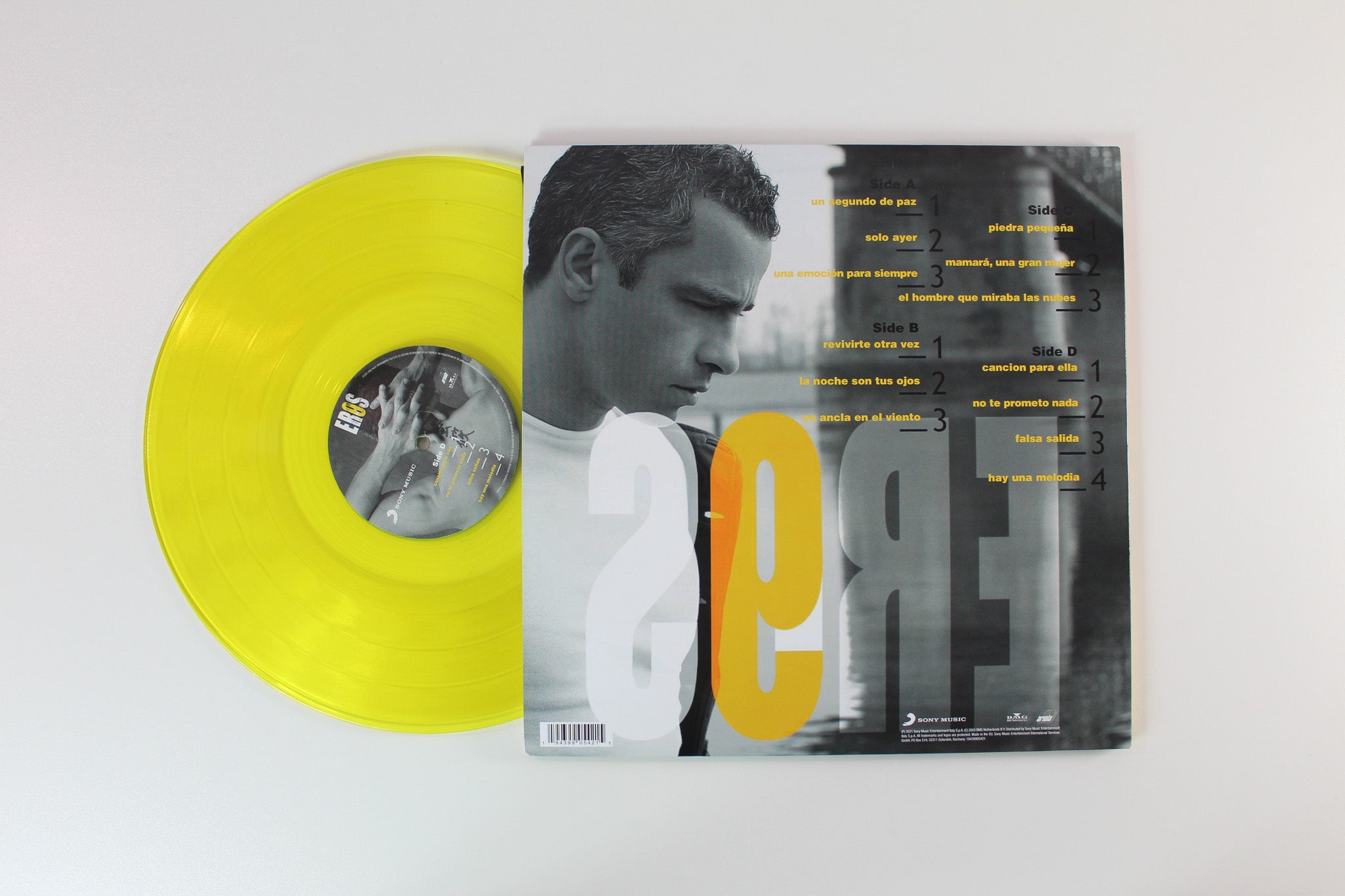 Eros Ramazzotti - 9 on Sony Music Yellow Vinyl Reissue