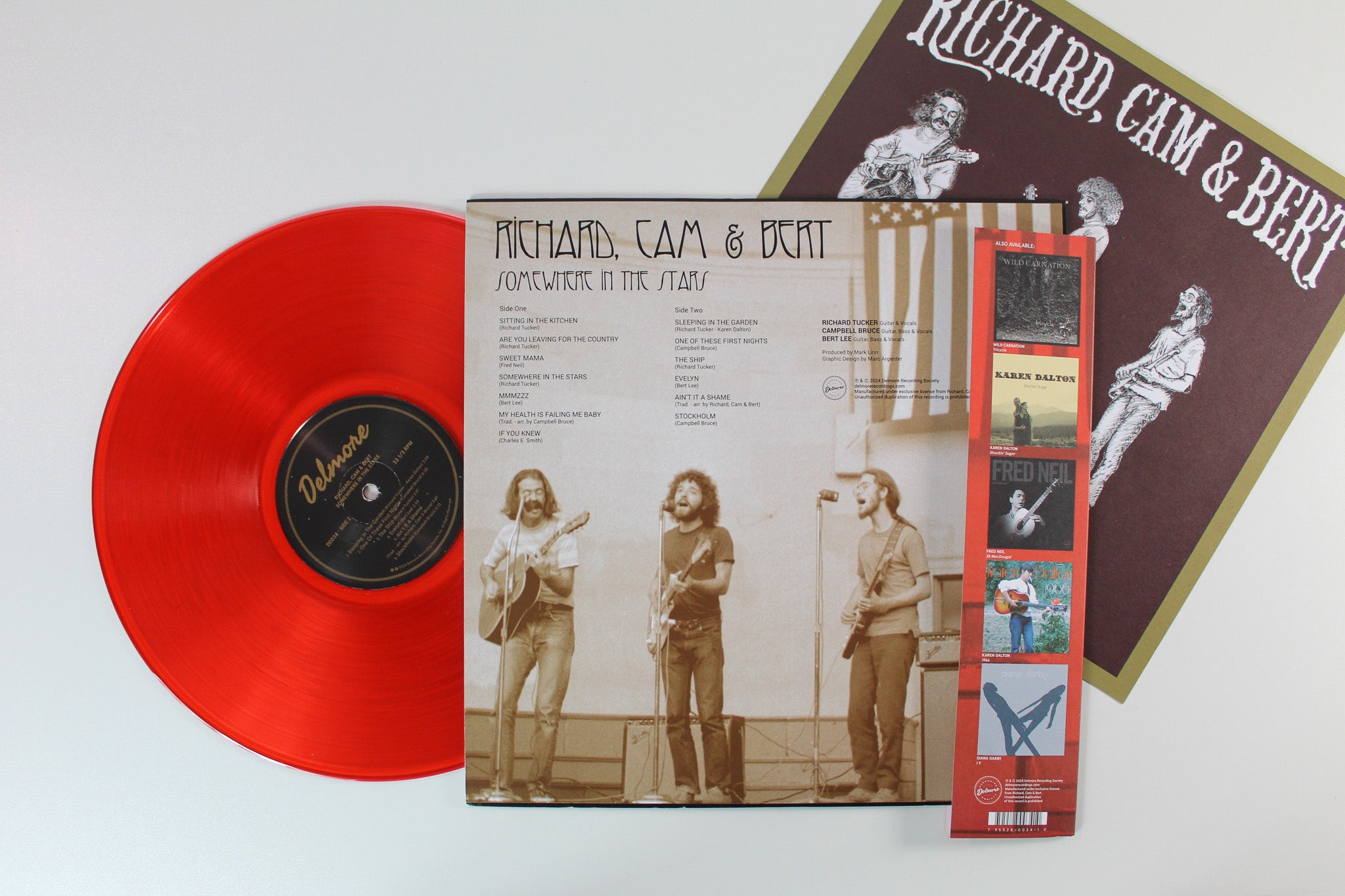 Richard, Cam & Bert - Somewhere In The Stars on Delmore Recording Society RSD 2024 Red Vinyl