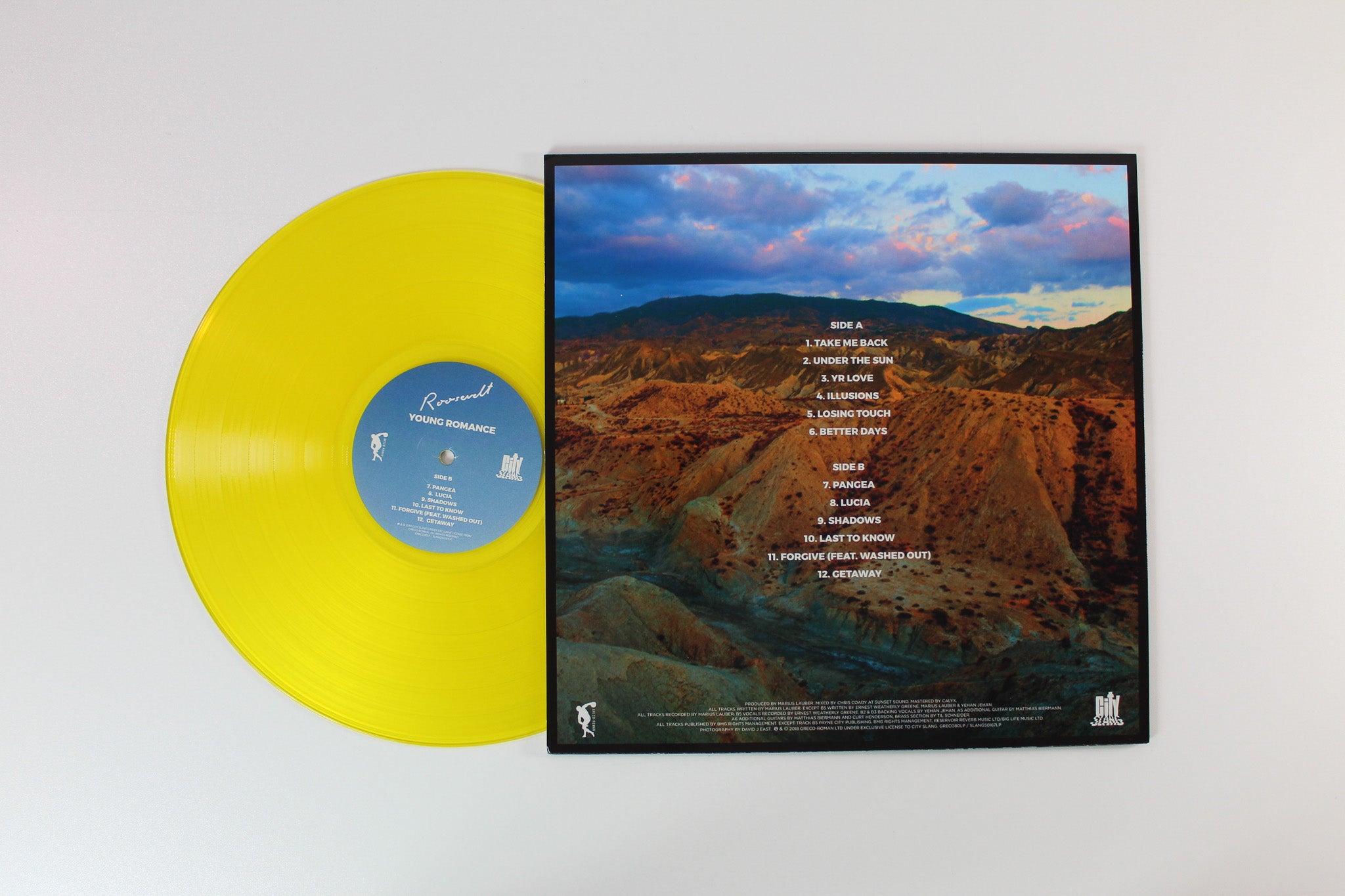 Roosevelt - Young Romance on City Slang Ltd Yellow Vinyl