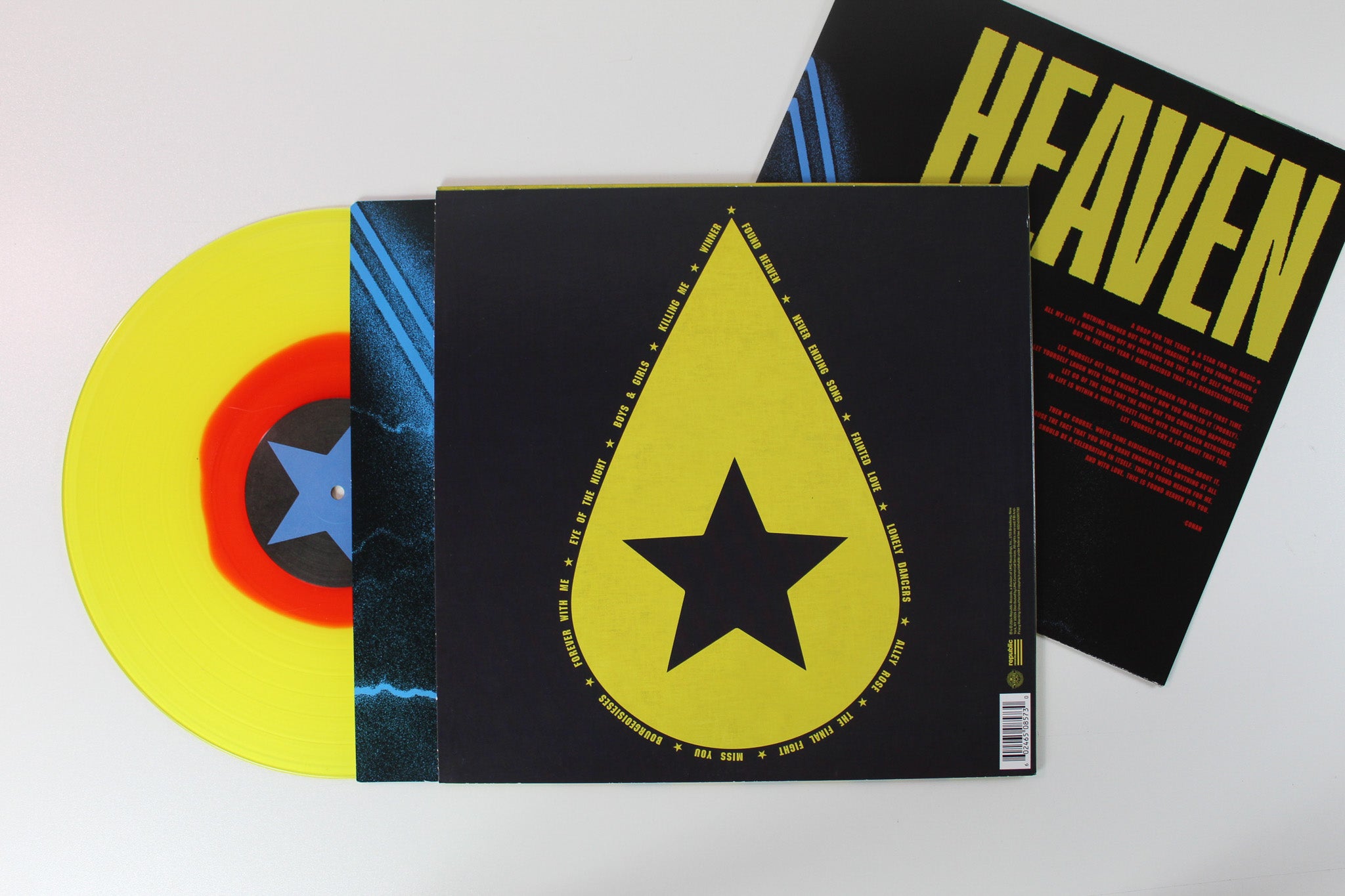Conan Gray - Found Heaven on Republic Jukebox Edition Yellow & Red Translucent