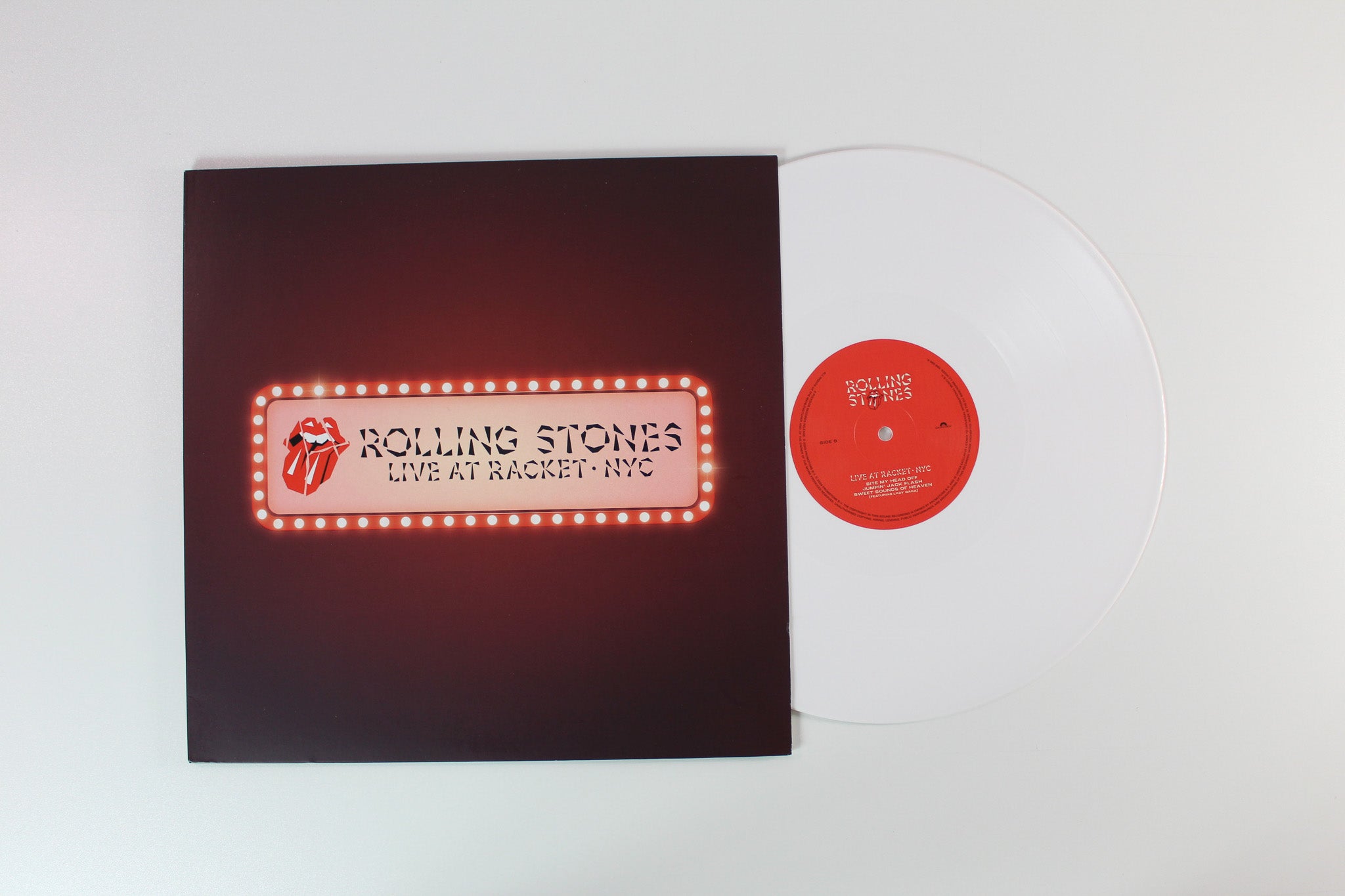 The Rolling Stones - Live At Racket · NYC on Rollling Stones Records RSD 2024 Ltd White Vinyl