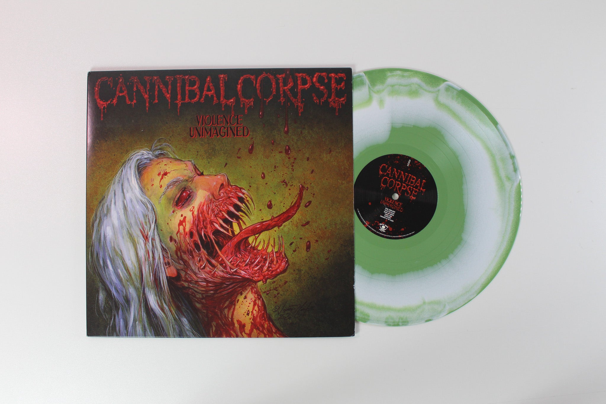 Cannibal Corpse - Violence Unimagined on Metal Blade White & Green Melt Vinyl