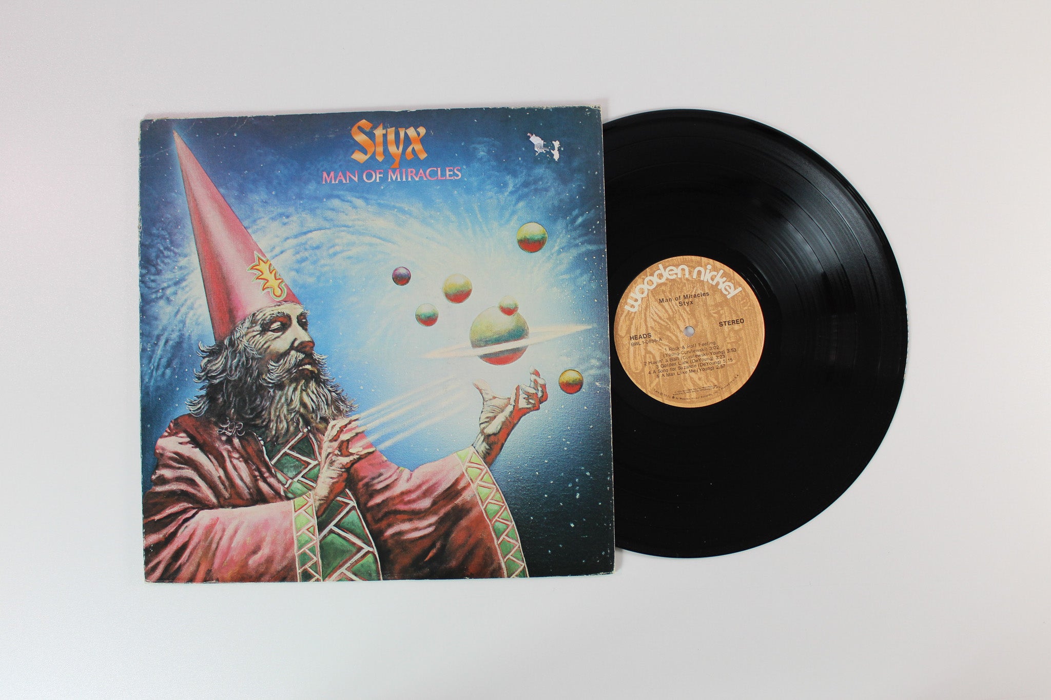Styx - Man Of Miracles on Wooden Nickel