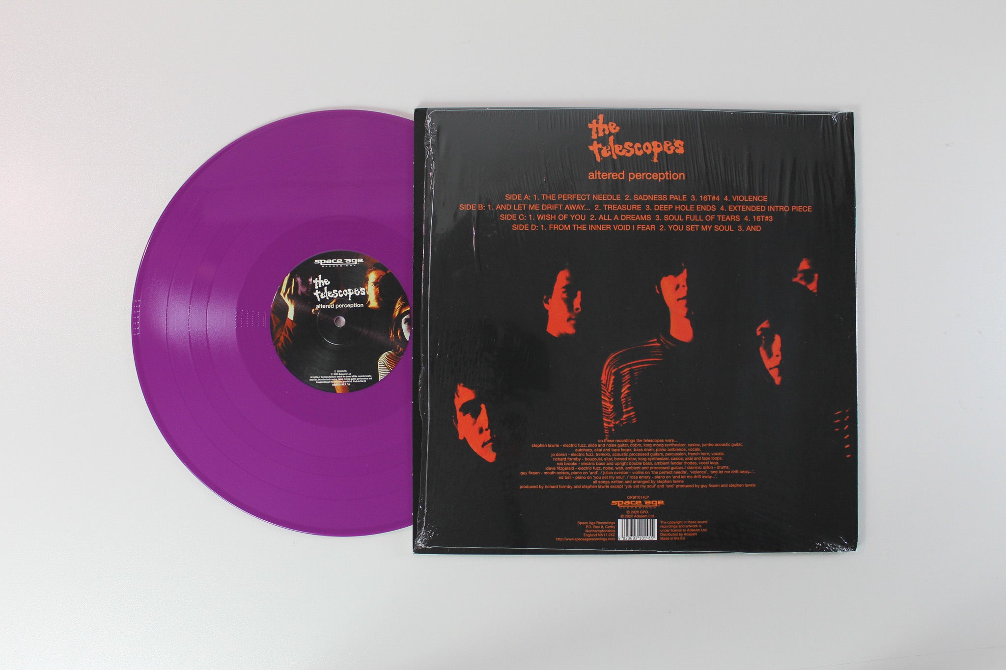 The Telescopes - Altered Perception on Space Age Recordings 2 X 45 RPM Purple Vinyl