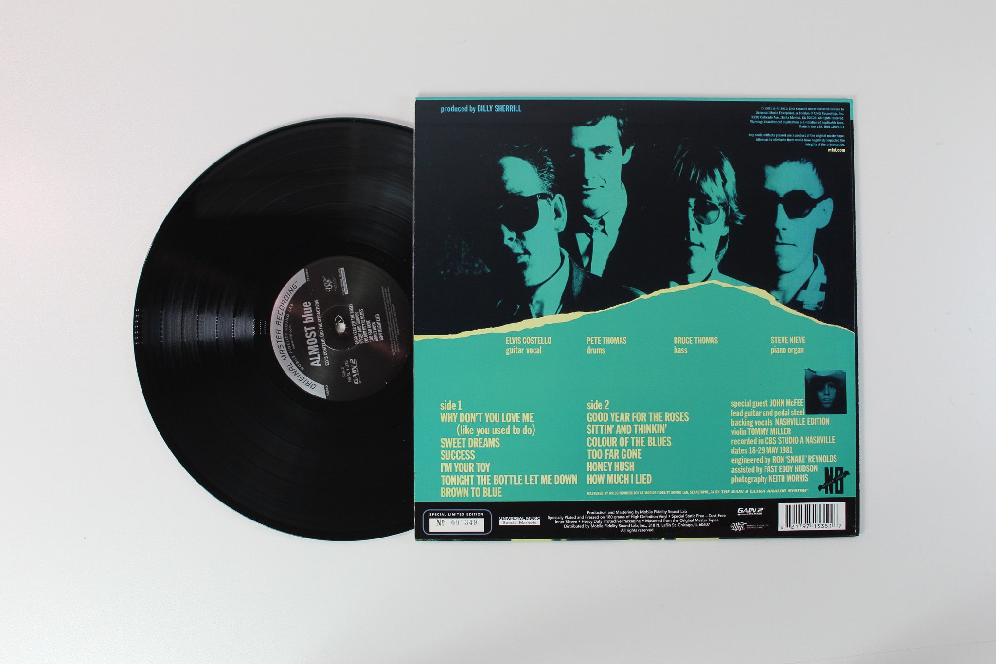 Elvis Costello & The Attractions - Almost Blue on Mobile Fidelity Sound Lab Ltd Numbered Reissue
