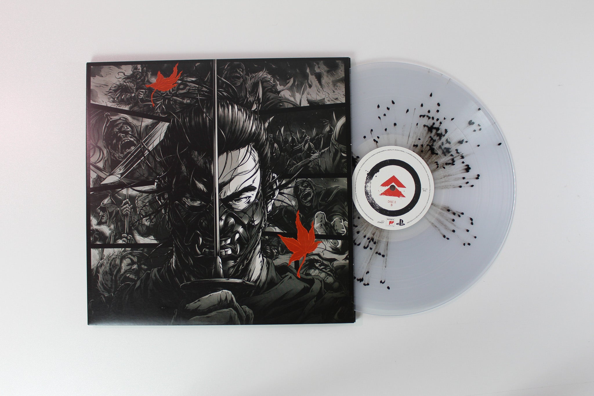Shigeru Umebayashi / Ilan Eshkeri - Ghost of Tsushima (Music from the Video Game) on Milan Clear With Red / Black / White Splatter