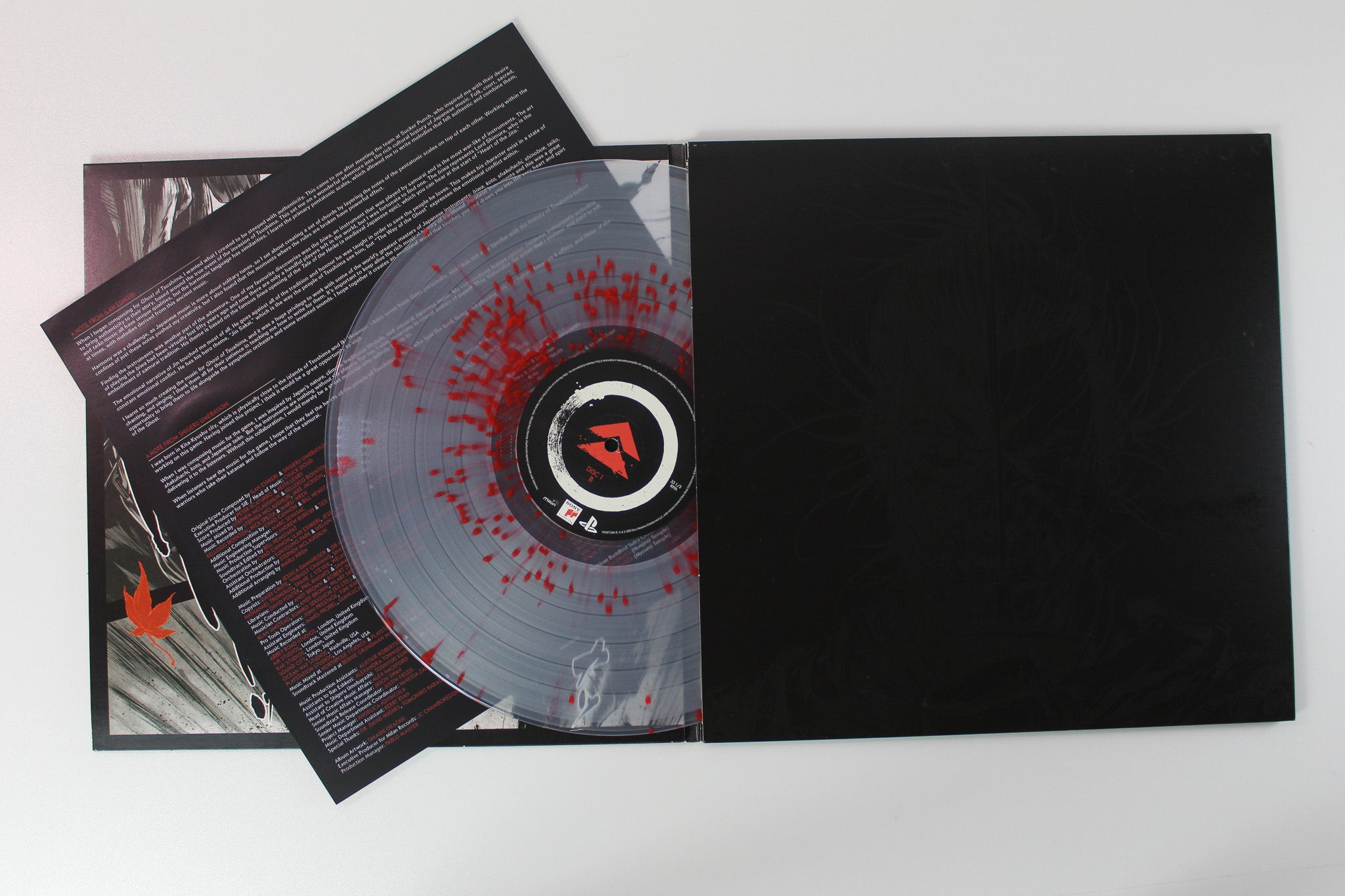 Shigeru Umebayashi / Ilan Eshkeri - Ghost of Tsushima (Music from the Video Game) on Milan Clear With Red / Black / White Splatter