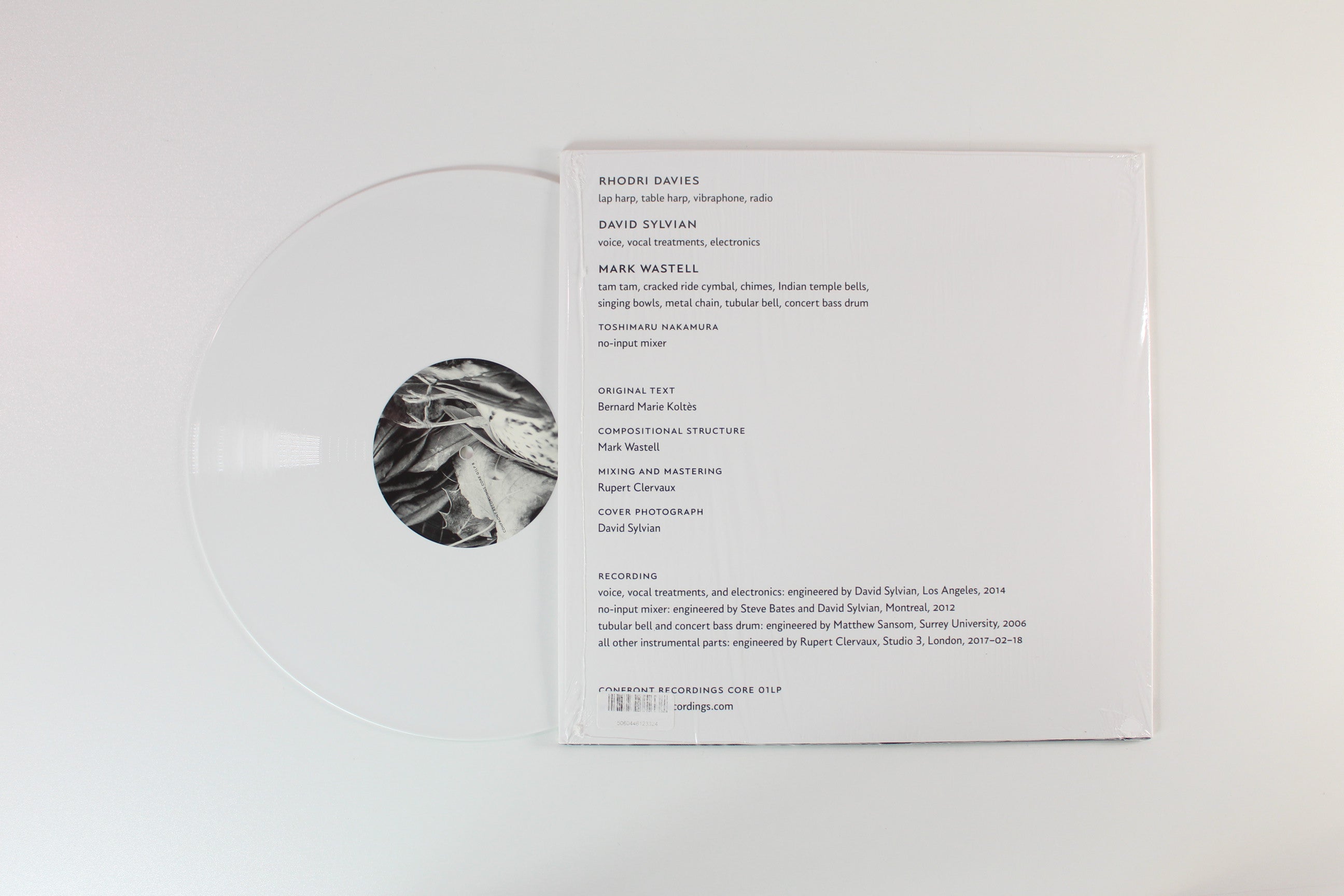 Rhodri Davies - There Is No Love on Confront RSD 2019 Ltd White Vinyl Reissue