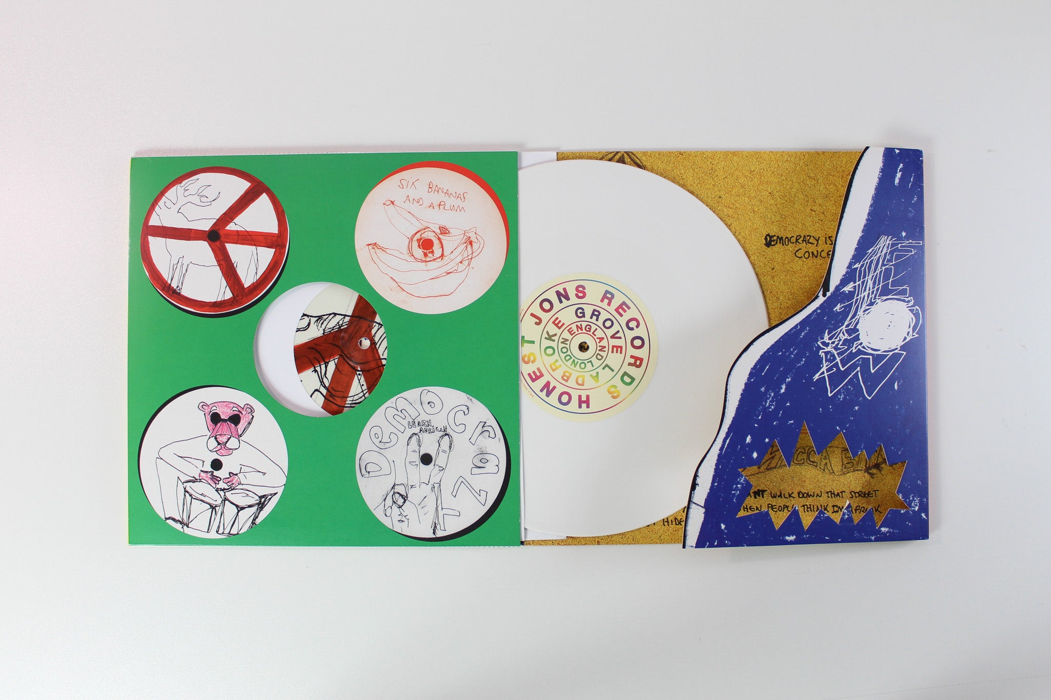 Damon Albarn - Democrazy on Honest Jon's Records Ltd White Vinyl / Picture Disc 10"