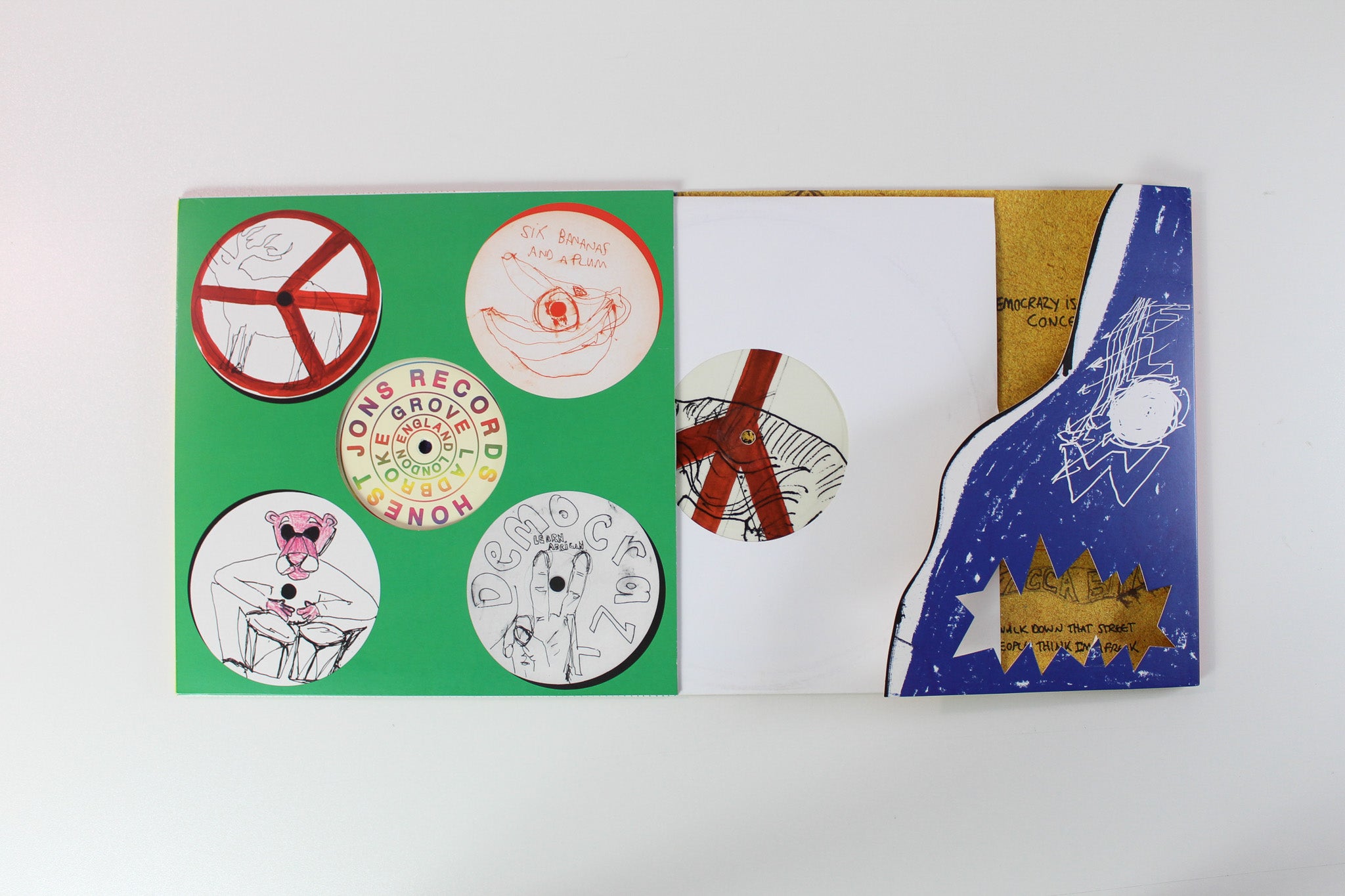 Damon Albarn - Democrazy on Honest Jon's Records Ltd White Vinyl / Picture Disc 10"