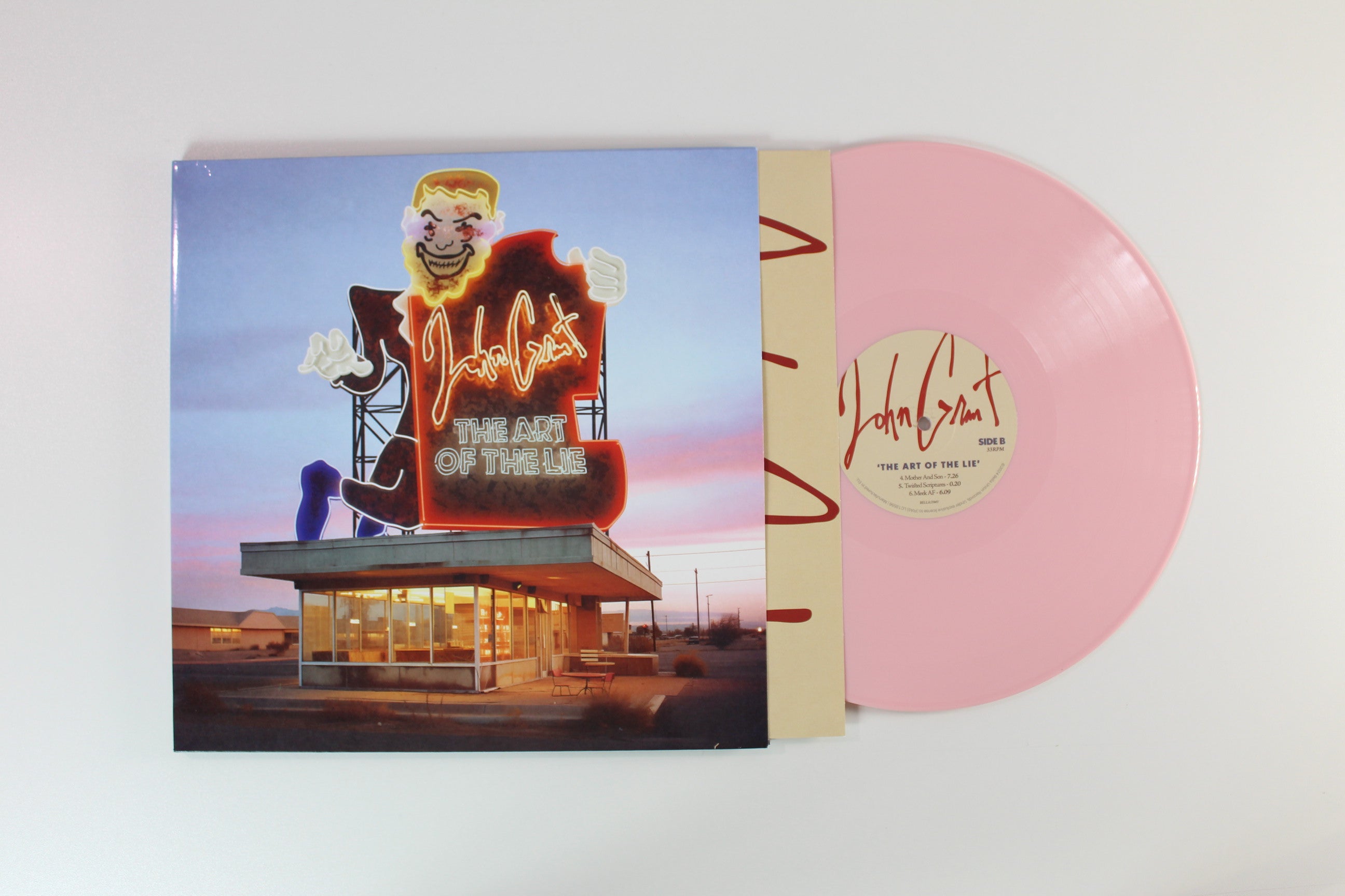 John Grant - The Art Of The Lie on Bella Union Ltd Pale Pink Vinyl