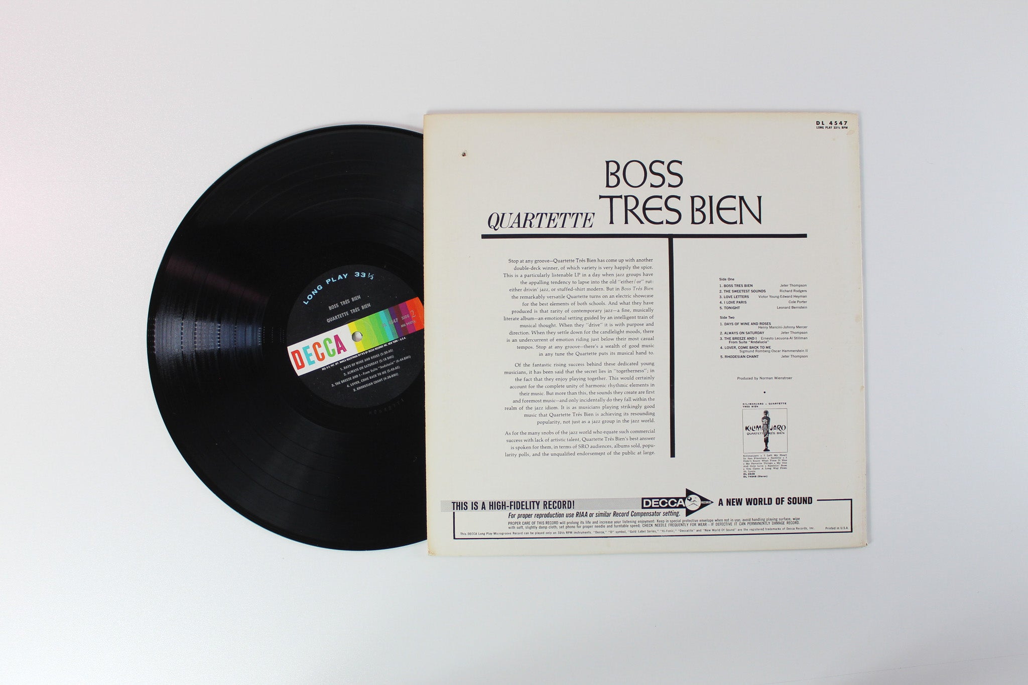Quartette Trés Bien - Boss Trés Bien on Decca