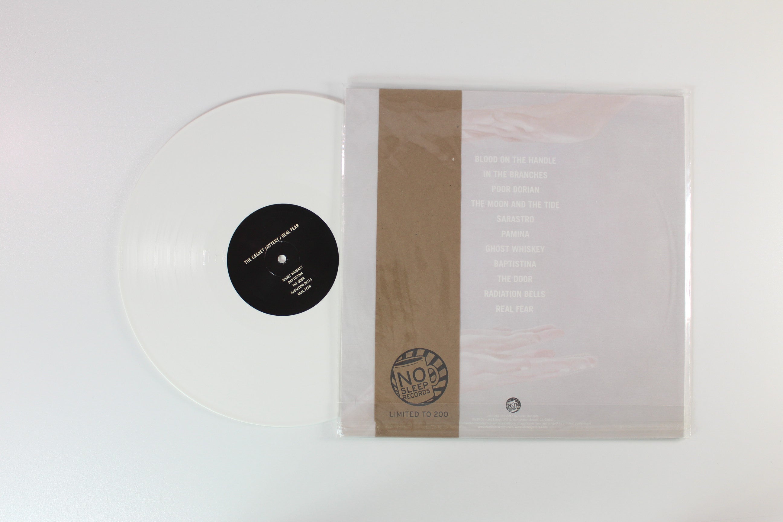 The Casket Lottery - Real Fear on No Sleep Ltd White Vinyl