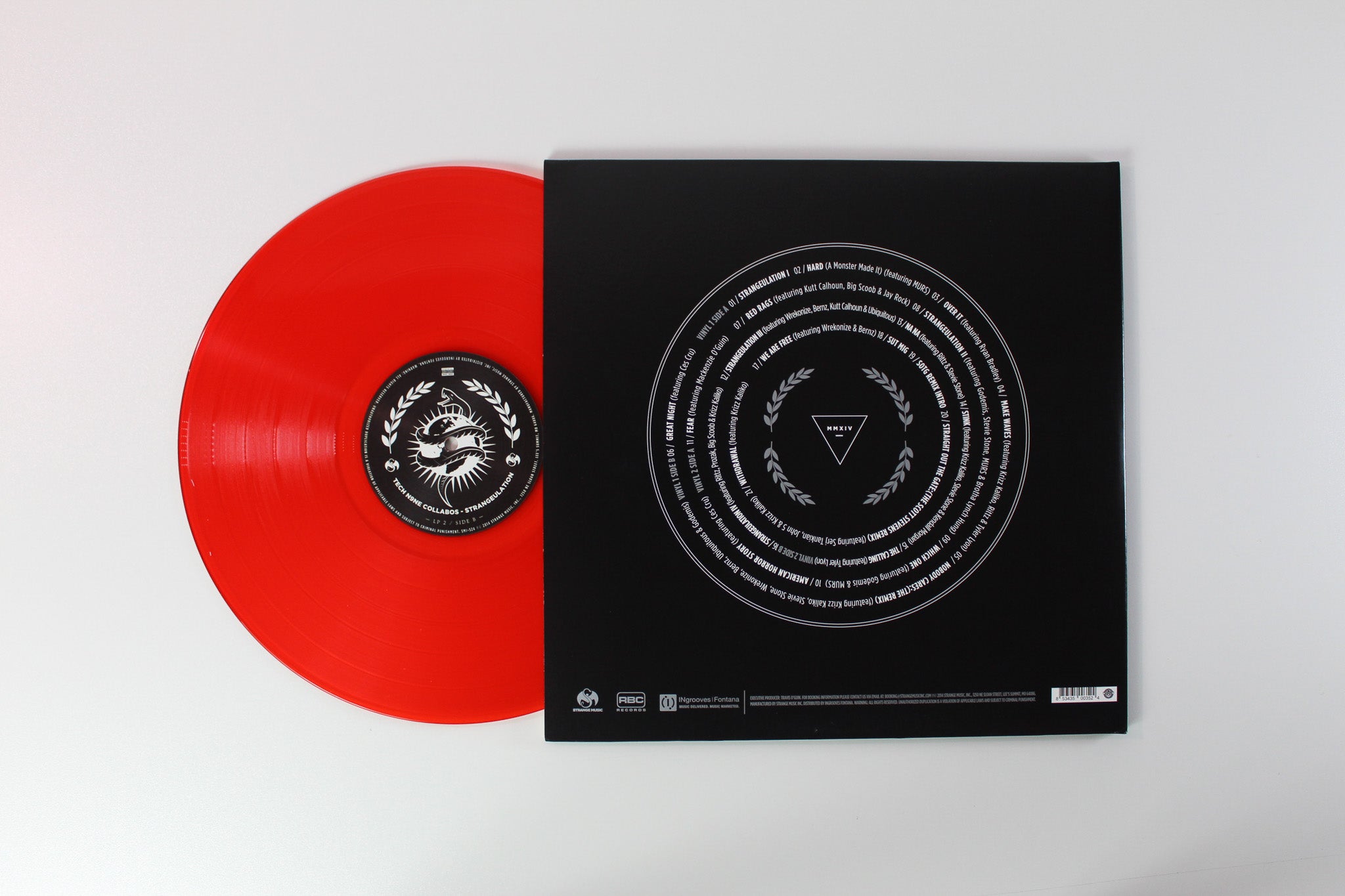 Tech N9ne - Strangeulation Red Translucent Vinyl on Strange Music