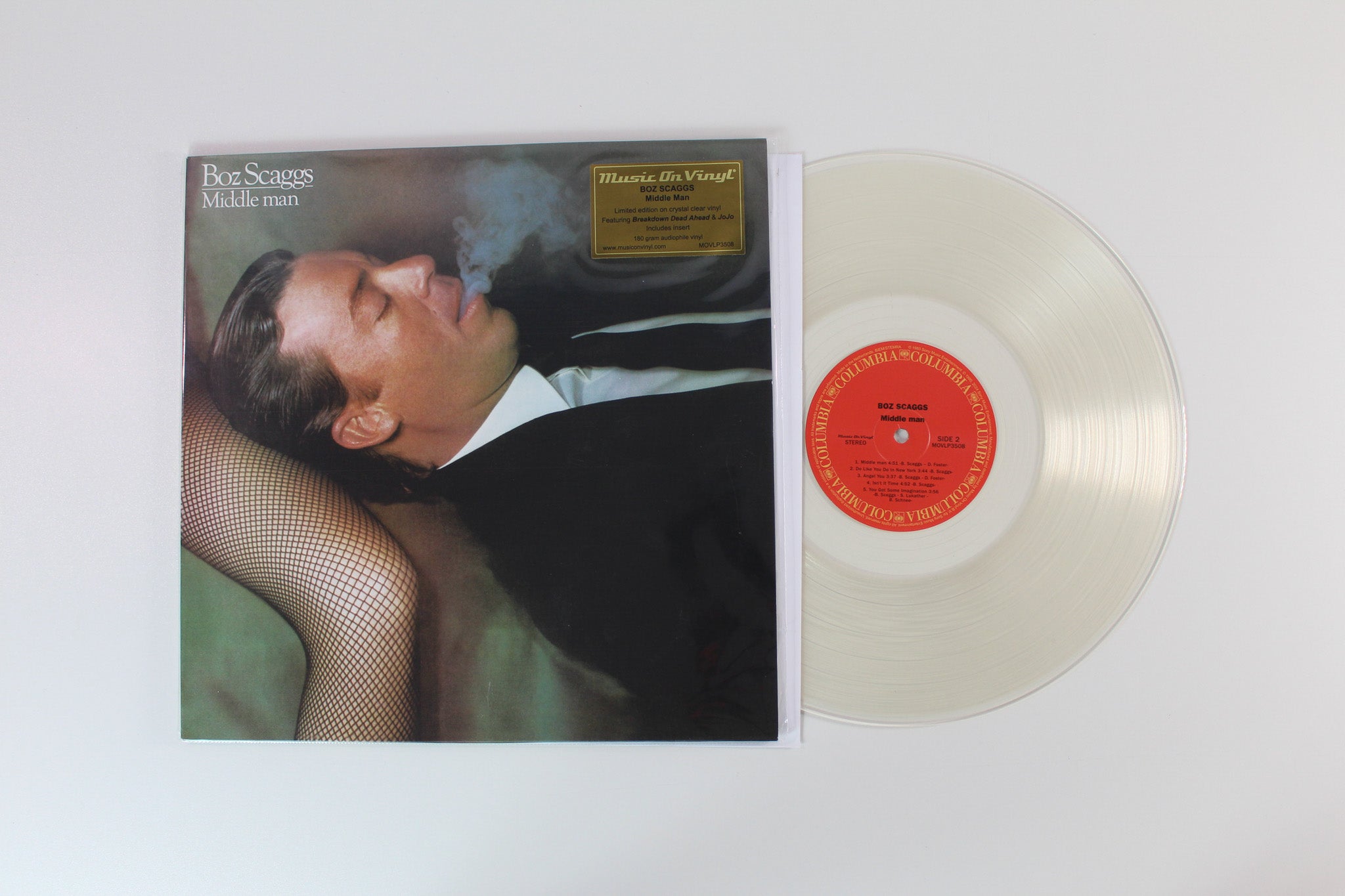 Boz Scaggs - Middle Man on Columbia Music on Vinyl Ltd Crystal Clear 180 Gram Vinyl Reissue
