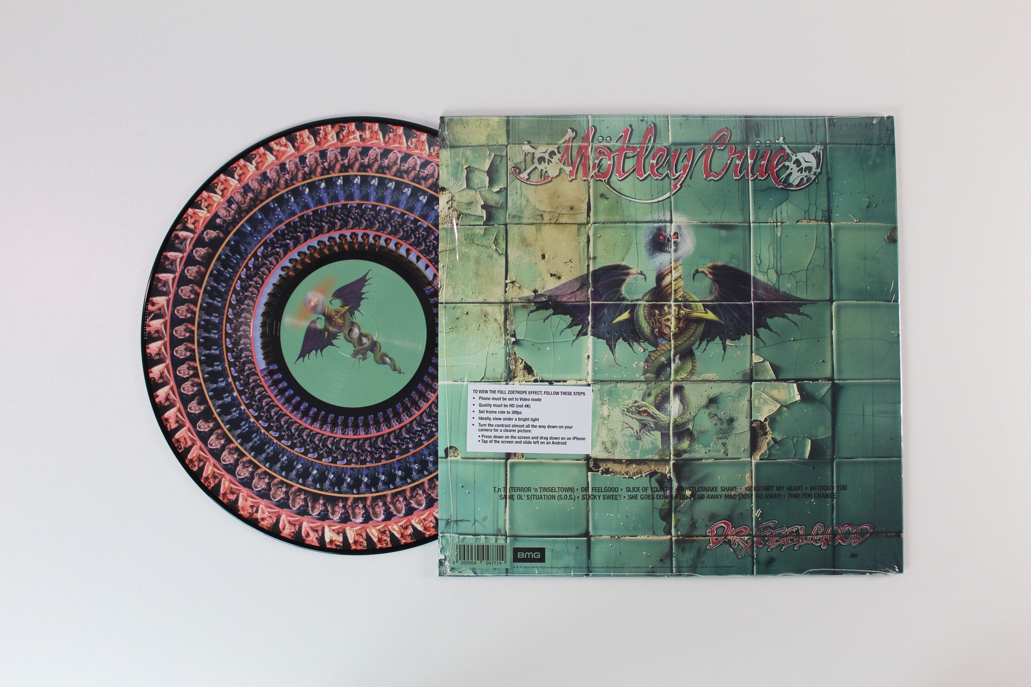 Mötley Crüe - Dr. Feelgood on BMG Rights Management Zoetrope Vinyl Picture Disc Reissue
