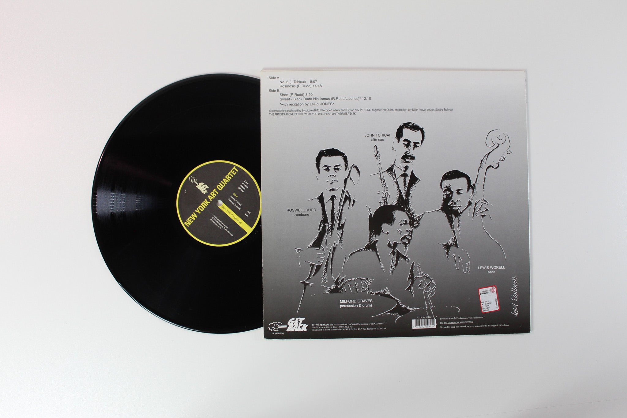 New York Art Quartet - New York Art Quartet Reissue on Get Back