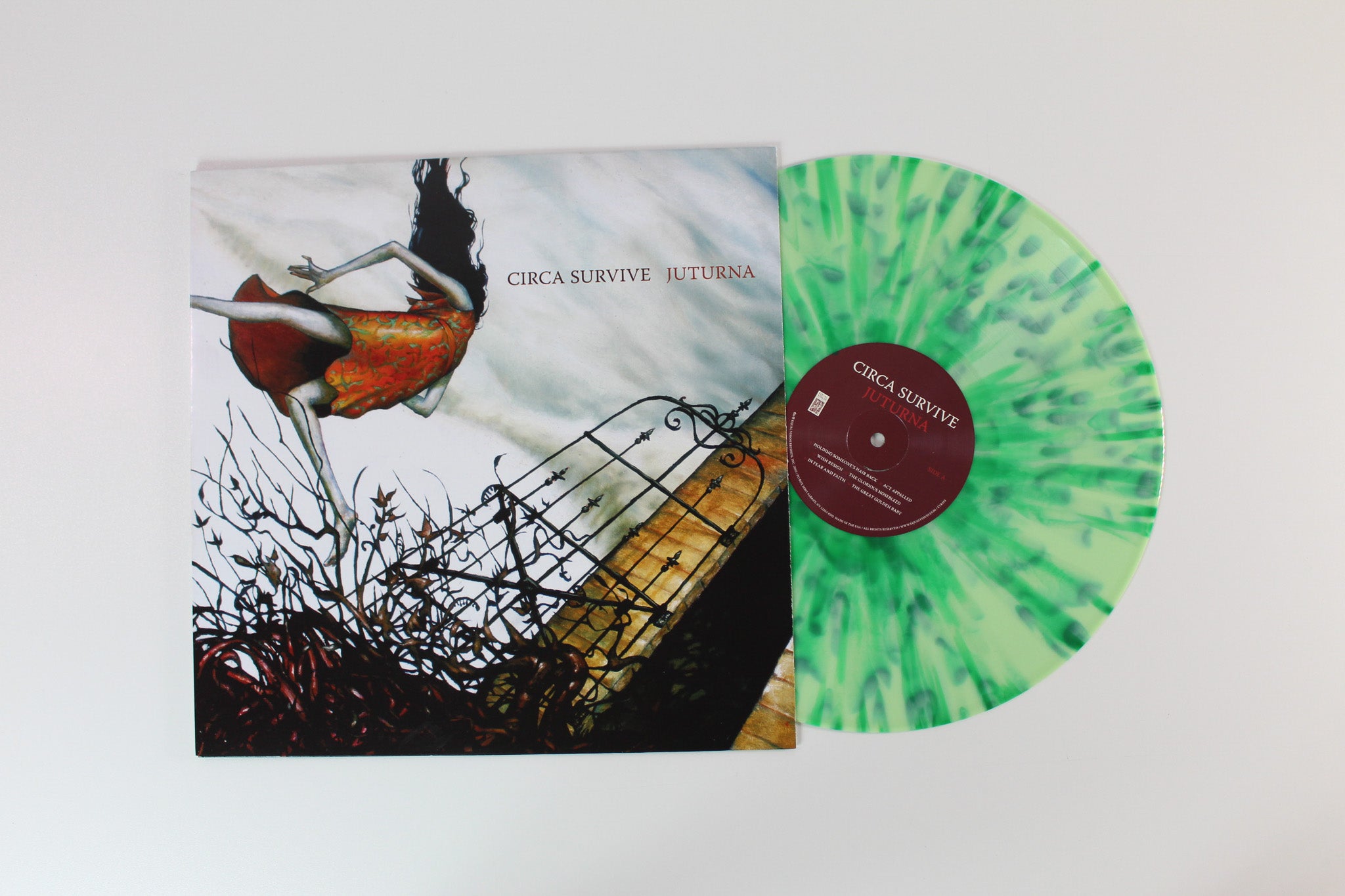 Circa Survive - Juturna on Equal Vision Ltd Green Apple w/ Dark Green Splatter Reissue