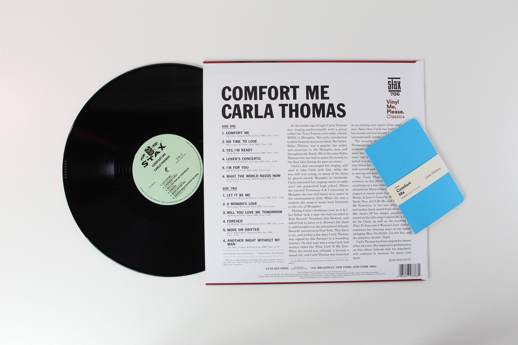 Carla Thomas - Comfort Me Vinyl Me, Please Reissue on Stax