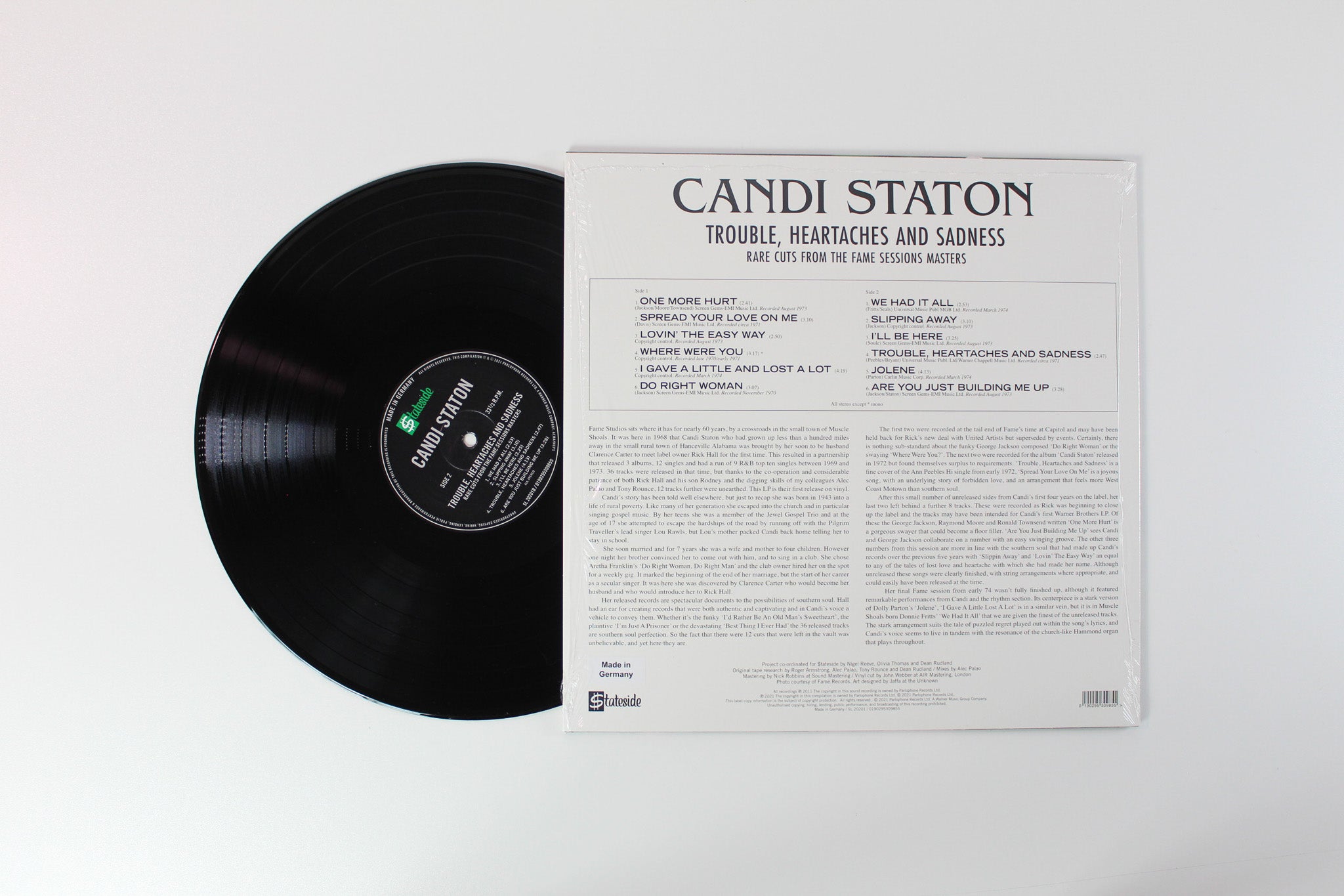 Candi Staton - Trouble, Heartaches And Sadness (Rare Cuts From The Fame Sessions Masters) RSD Release on Stateside