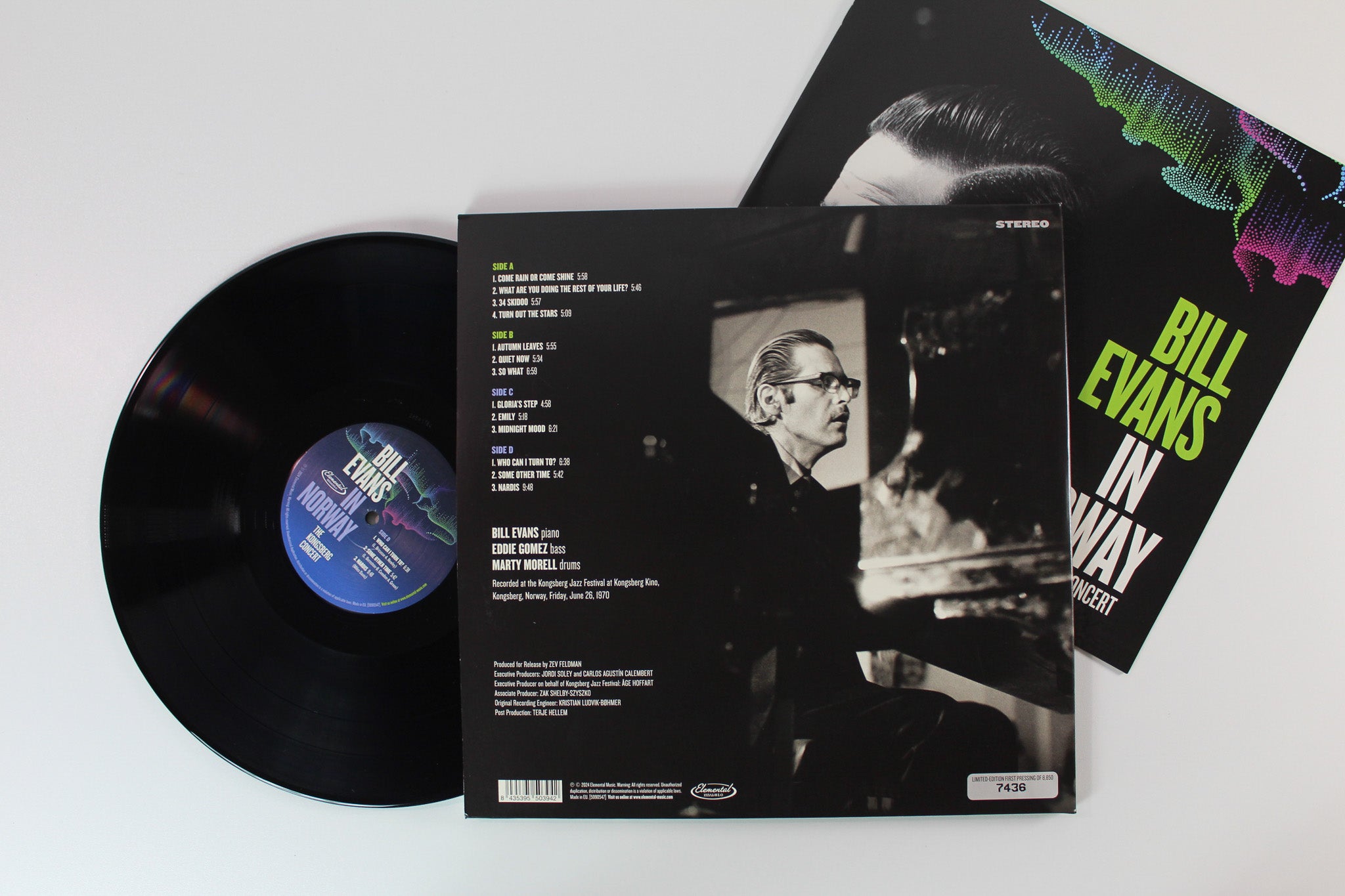 Bill Evans - In Norway - The Kongsberg Concert on Elemental Music RSD BF 2024 Ltd Numbered 180 Gram